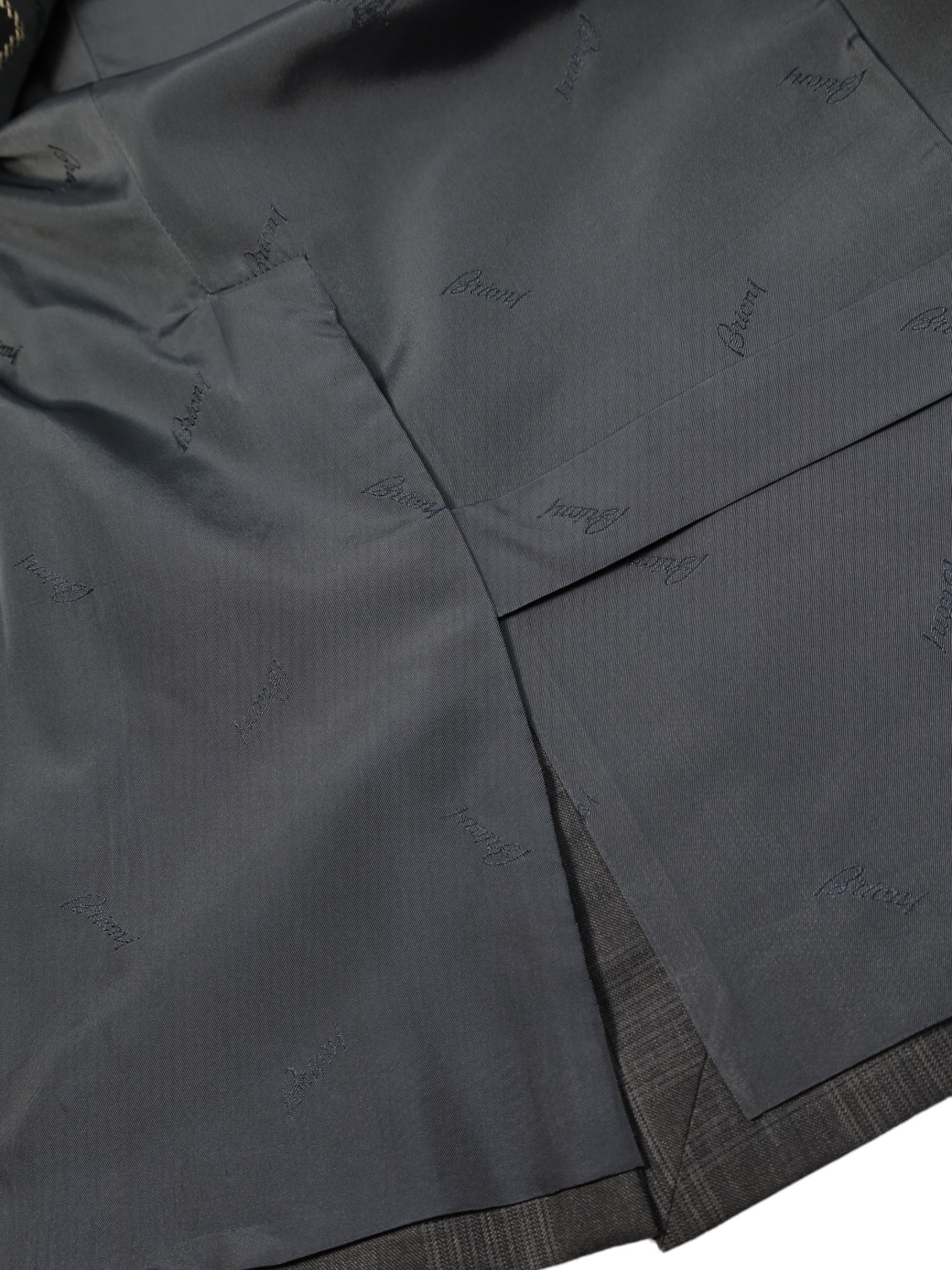 Brioni Grey 3-Piece Glenplaid Suit