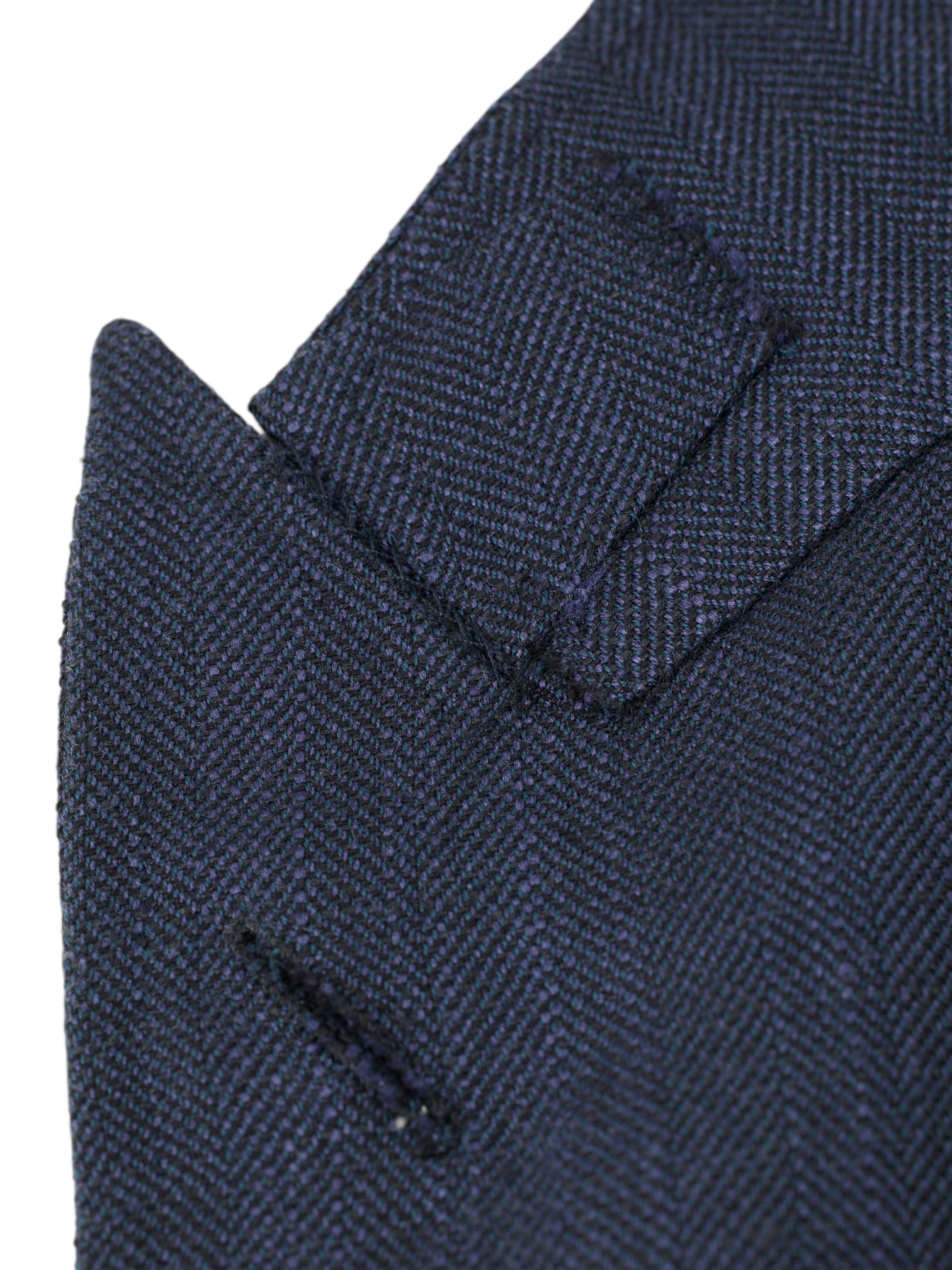 Tom Ford Blue Silk & Mohair Herringbone Spencer Jacket