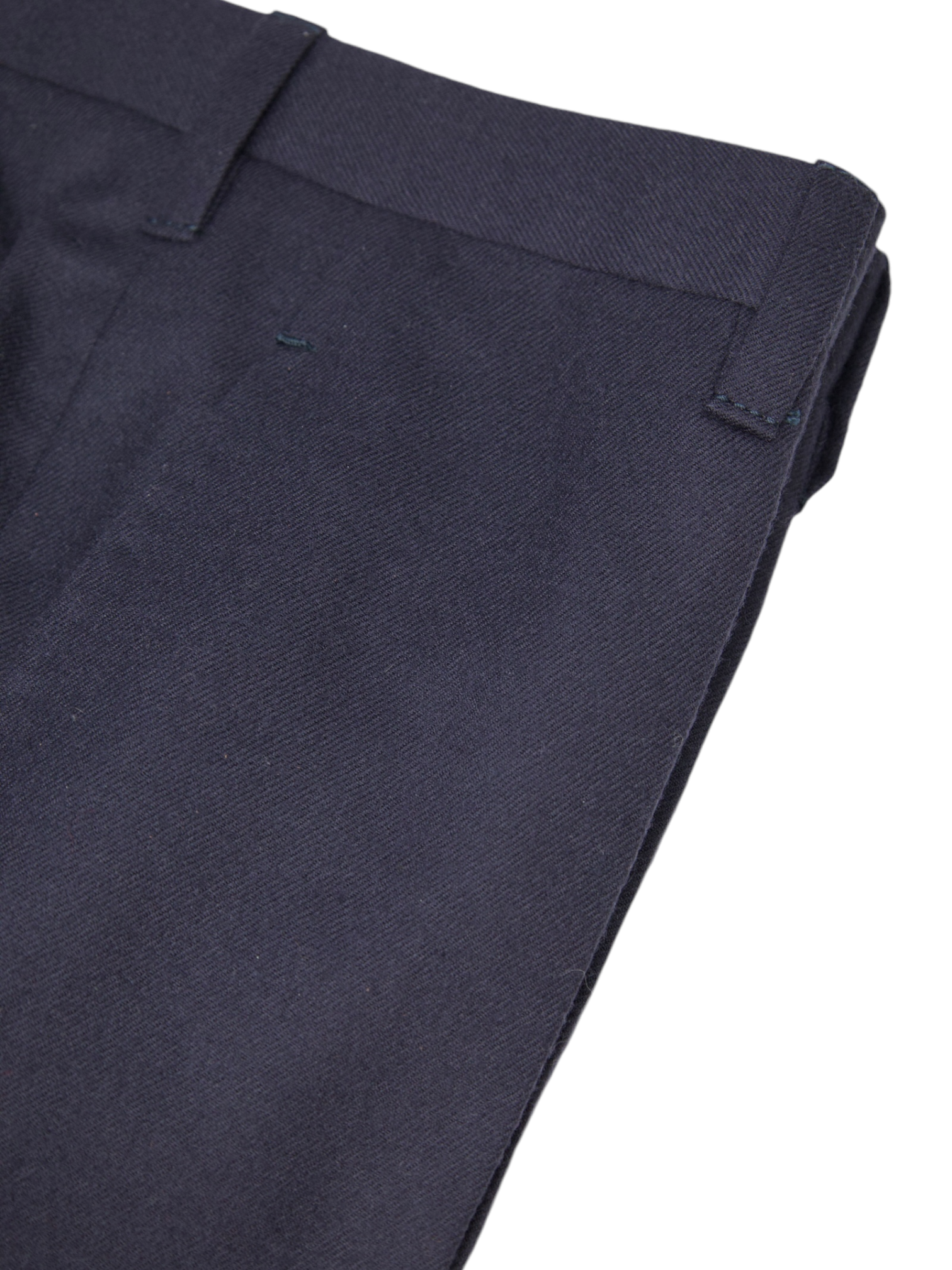 Cesare Attolini Navy Wool Flannel Sartorial Trousers