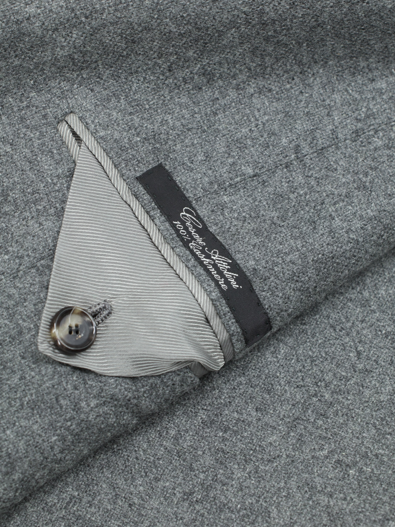 Cesare Attolini Grey Pure Cashmere Unlined Sartorial Jacket