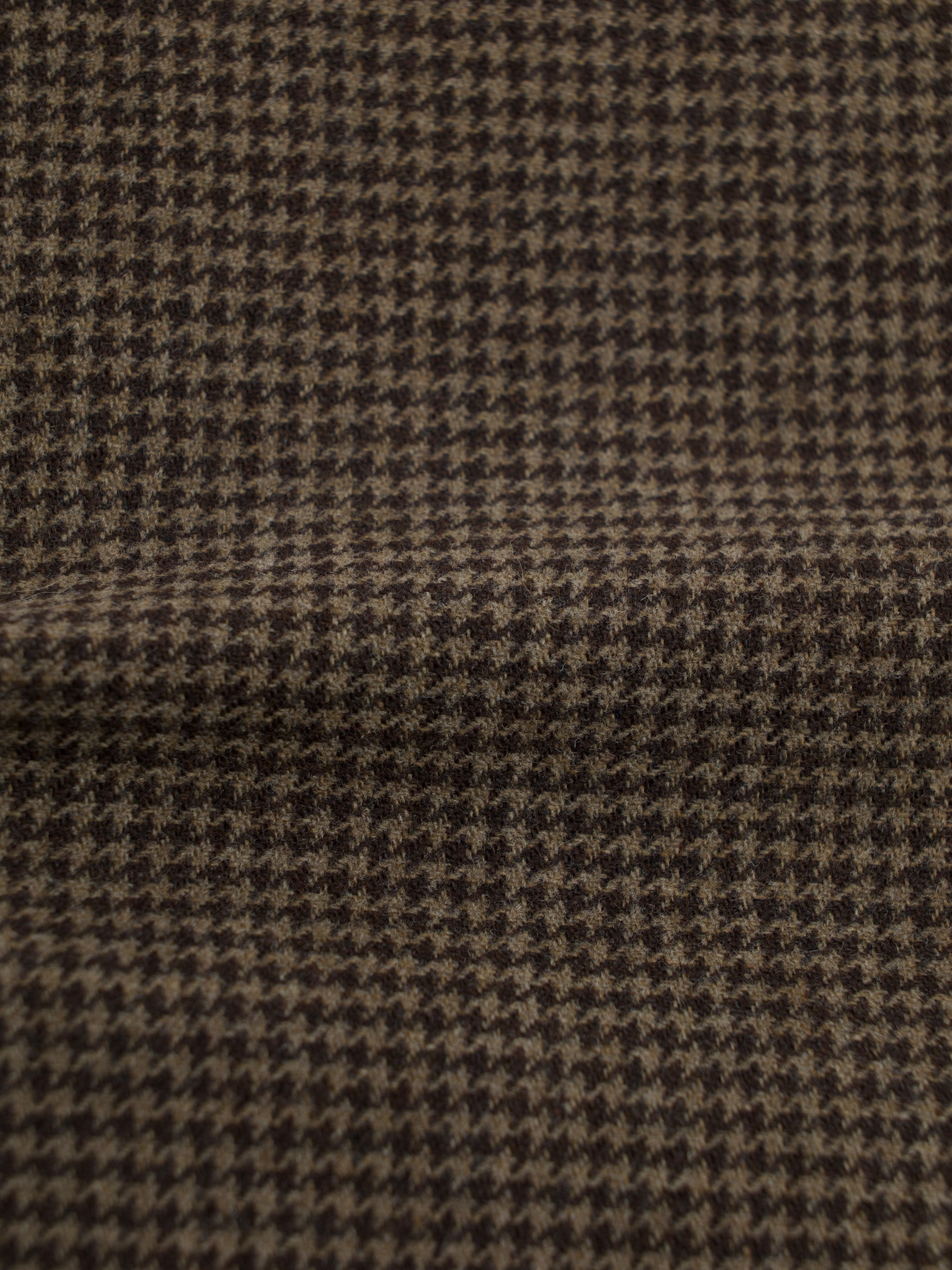 Stile Latino Brown Saxony-Wool Pied de Poule Jacket