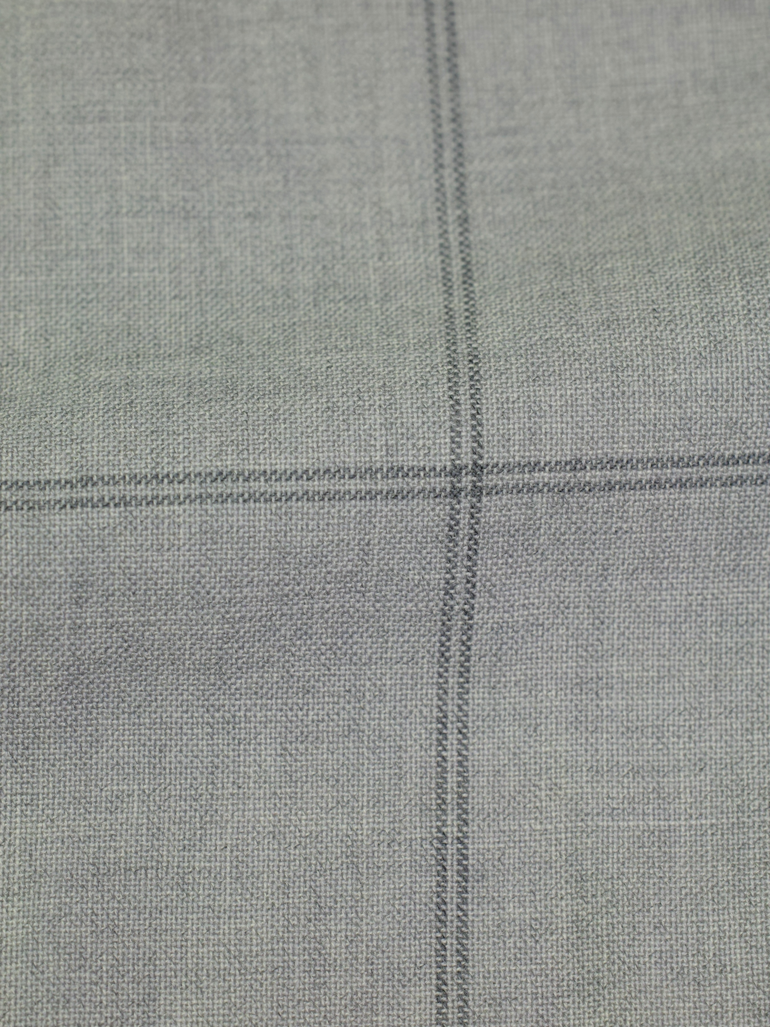 Isaia Grey Wool, Mohair & Cashmere "Fresco Babyhair" Windowpane Jacket