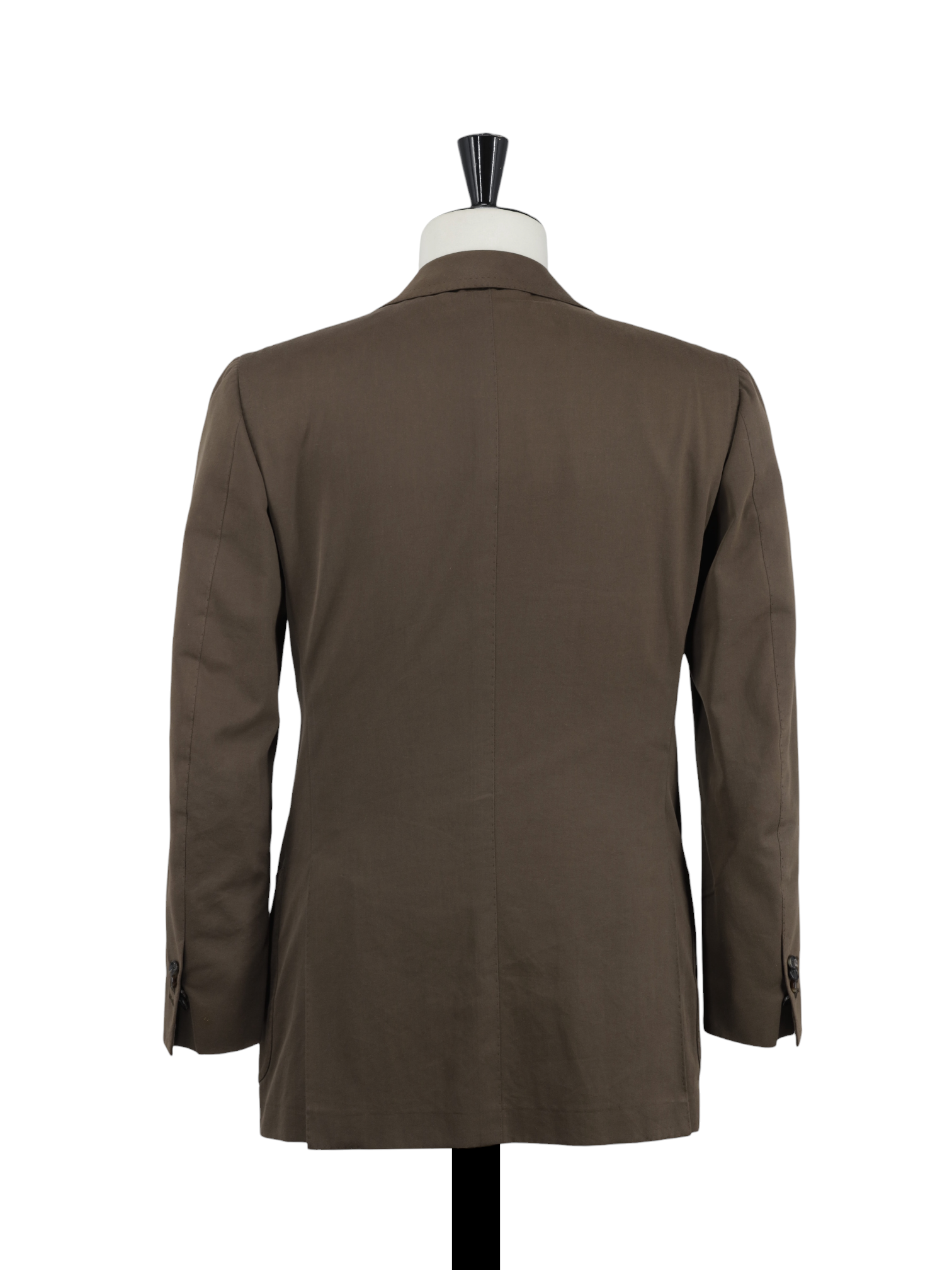 Cesare Attolini Dark Brown Cotton & Cashmere Twill Summer Suit