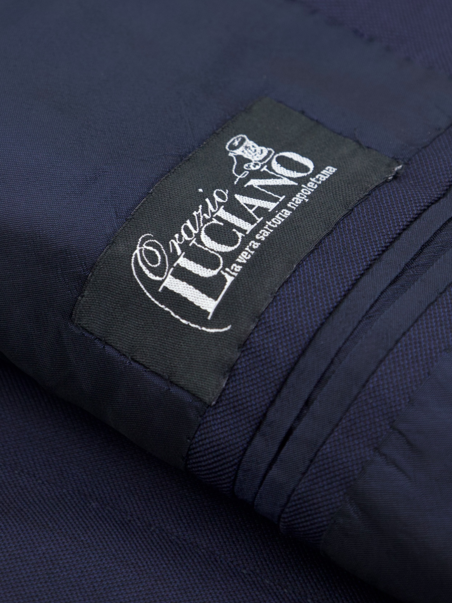 Orazio Luciano Navy Birdseye Suit