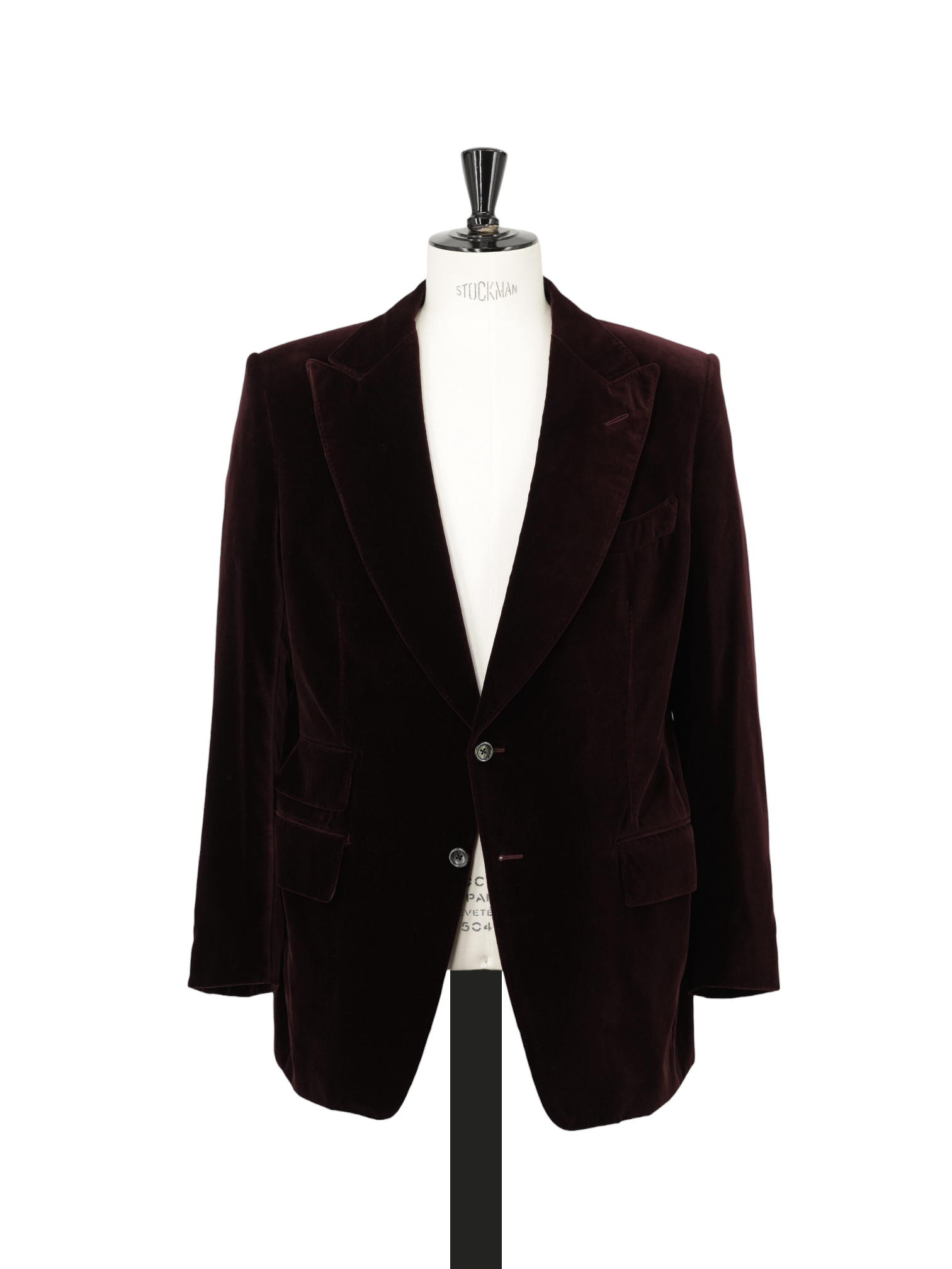 Tom Ford Wine Red Cotton Velvet Atticus Smoking Jacket