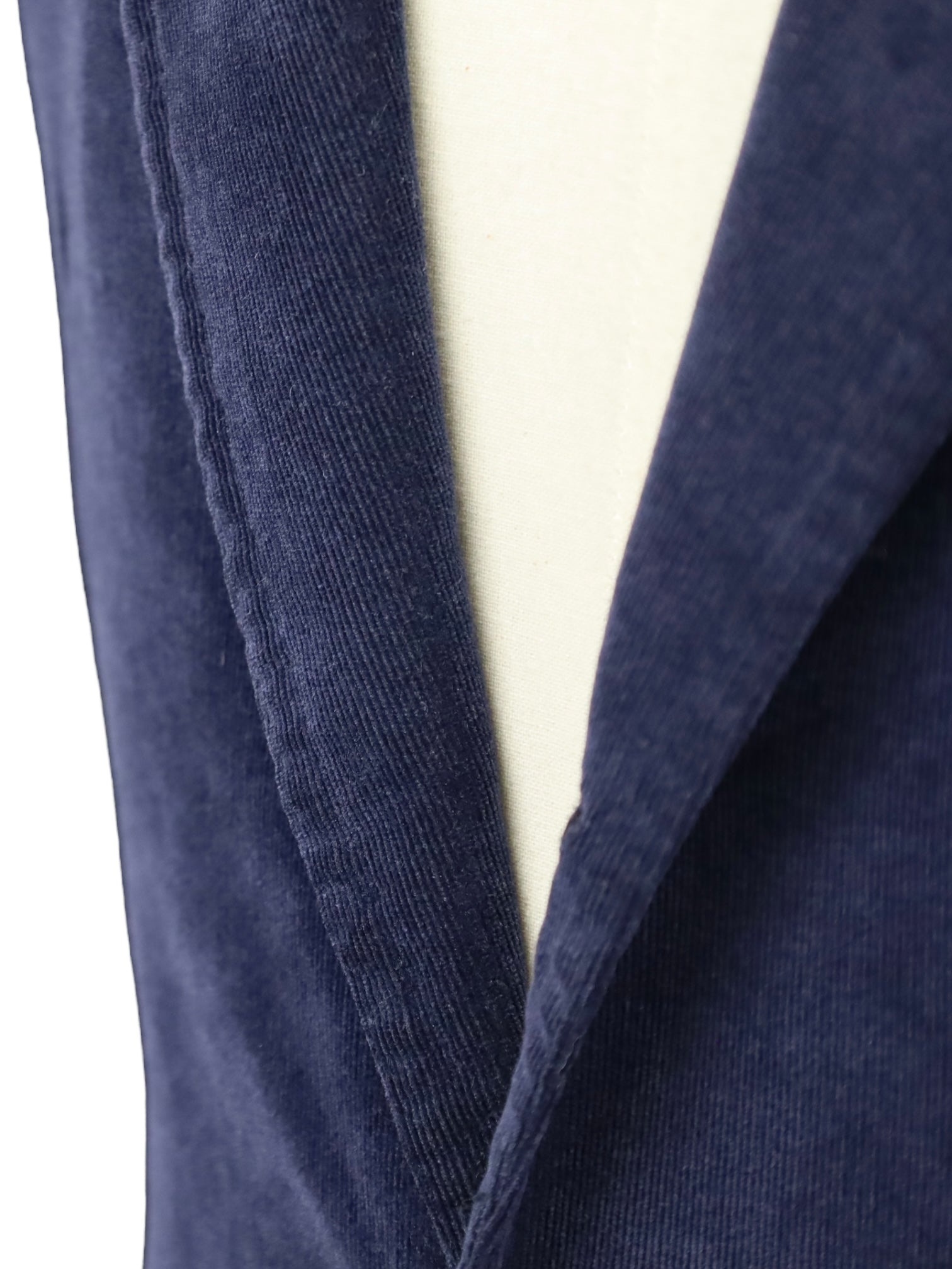 Orazio Luciano Blue Needlecord Cotton & Cashmere Blazer
