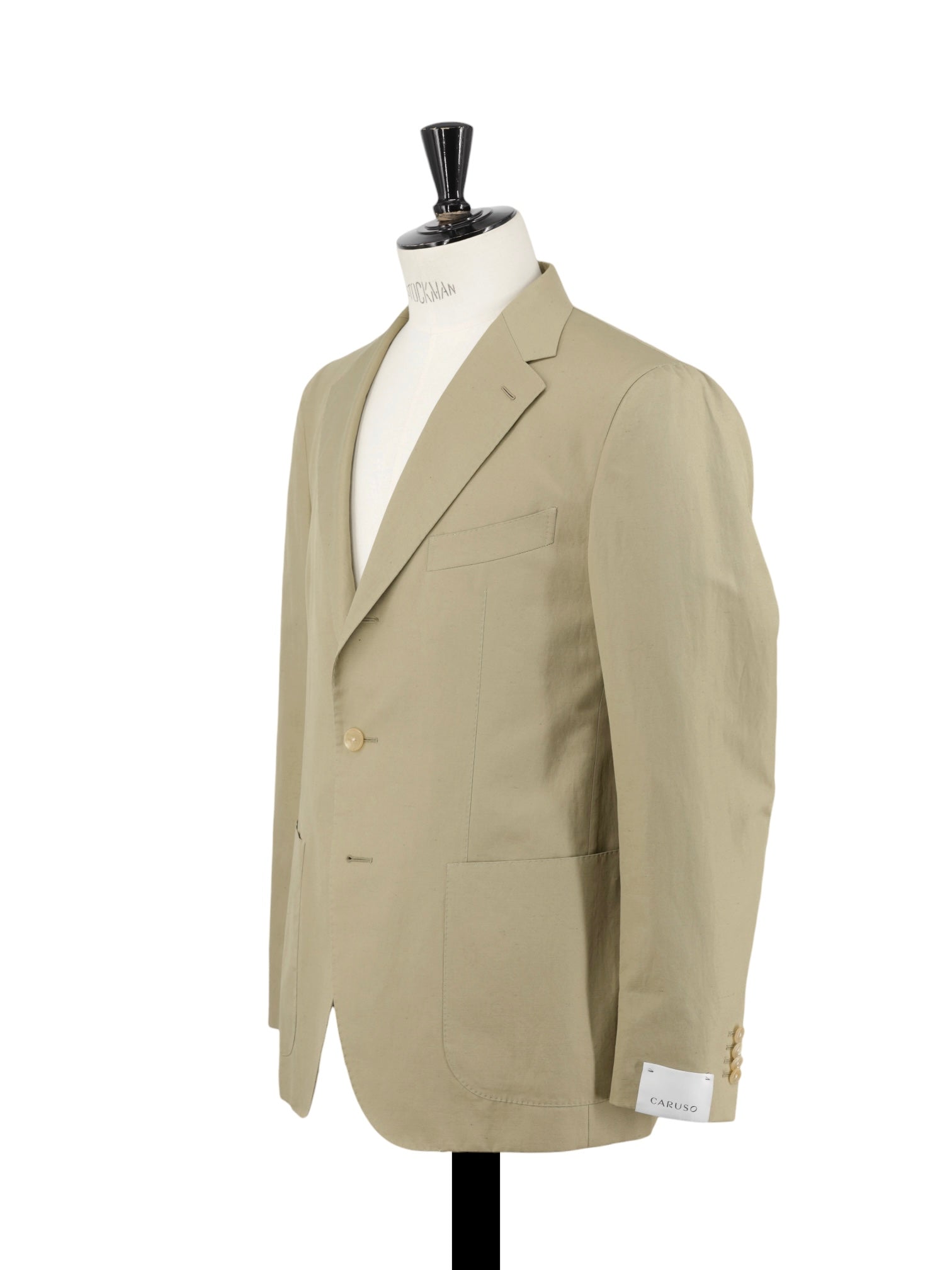 Caruso Khaki Cotten & Linen Aida Summer Suit