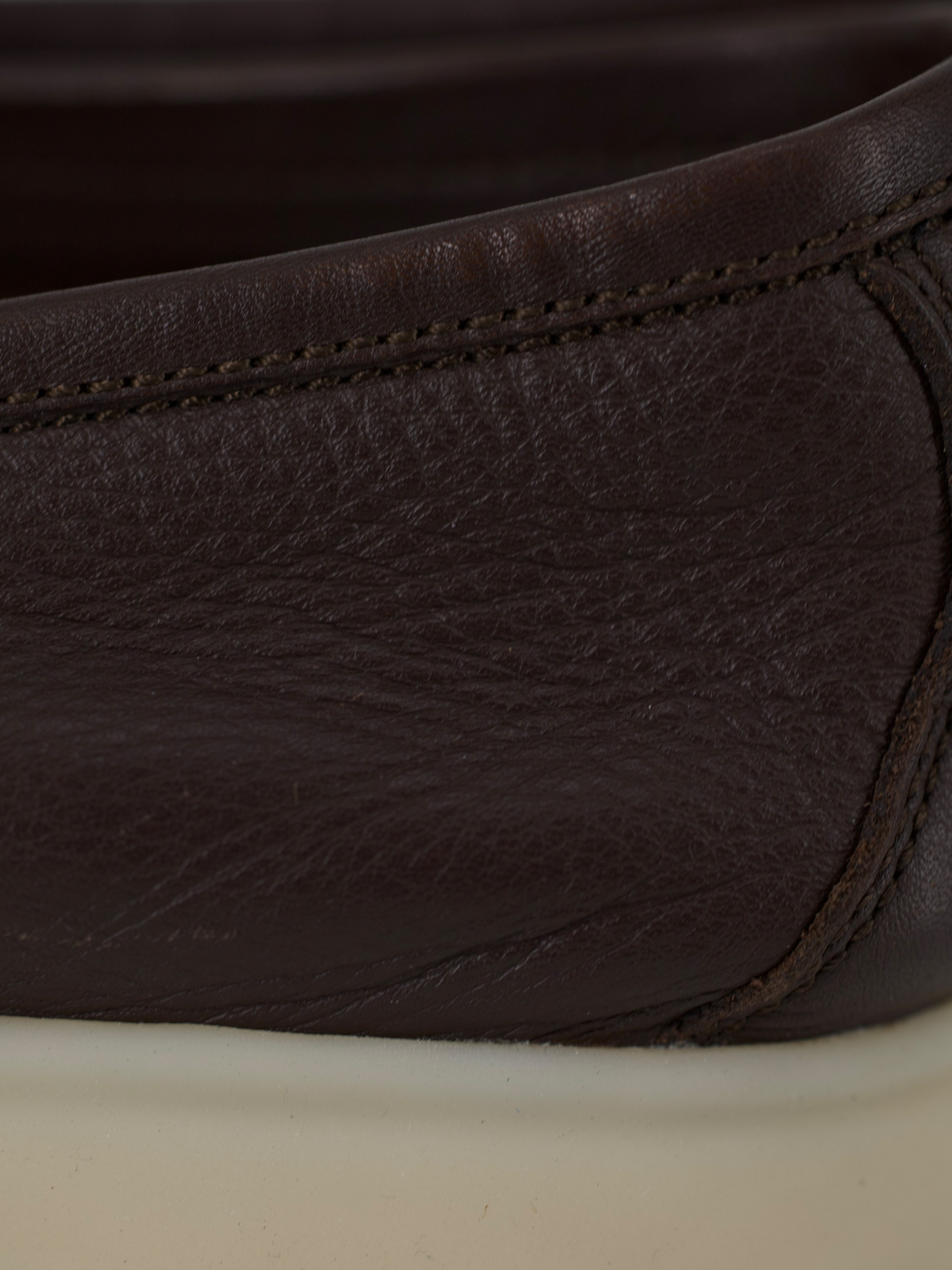 Loro Piana Dark Brown Elk Leather Summer Walk Loafers