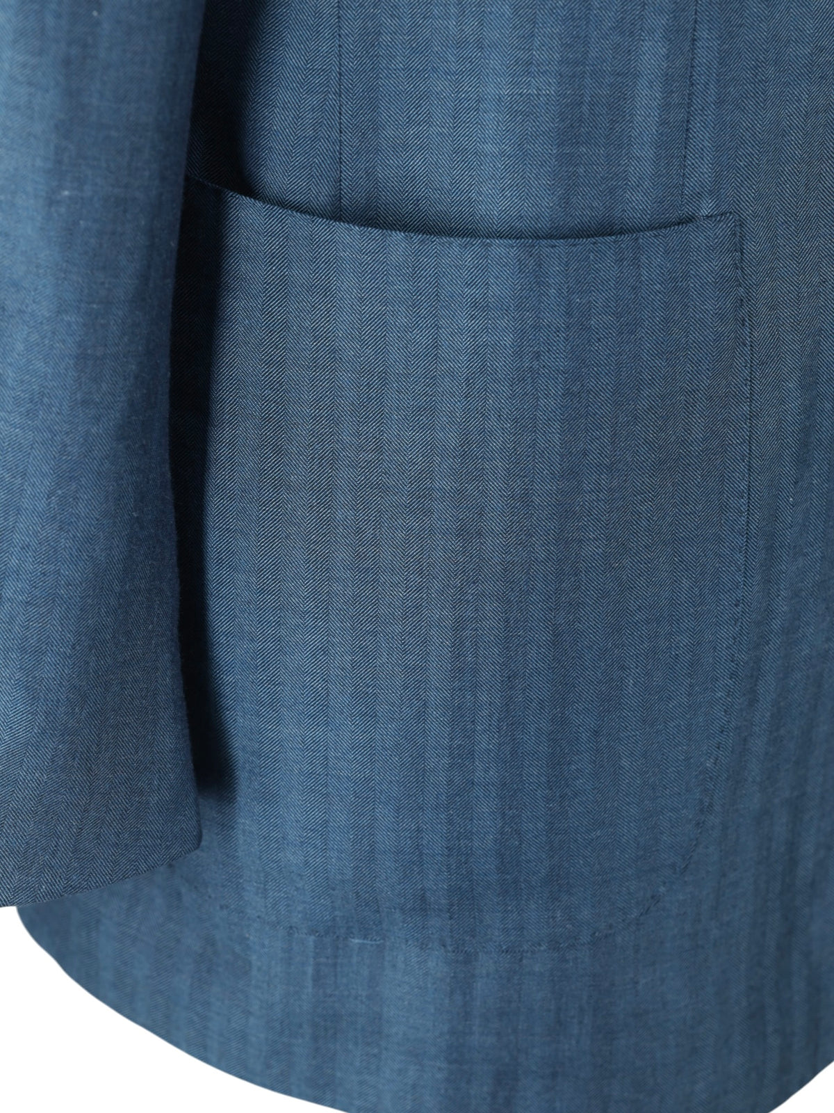 Ermenegildo Zegna Petrol Cashmere & Silk Herringbone "Capri" Jacket