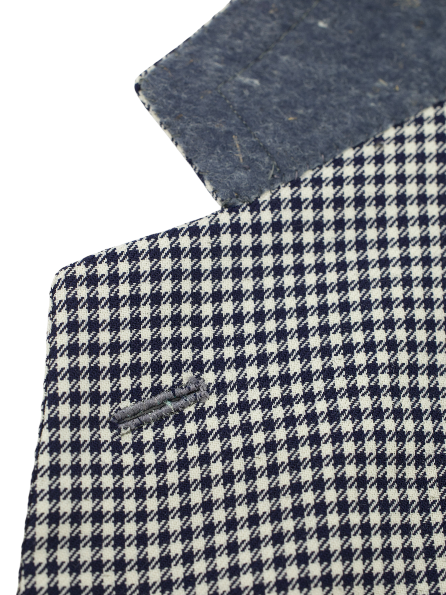Brioni Vintage Navy Fine-Wool Pied de Poule Jacket