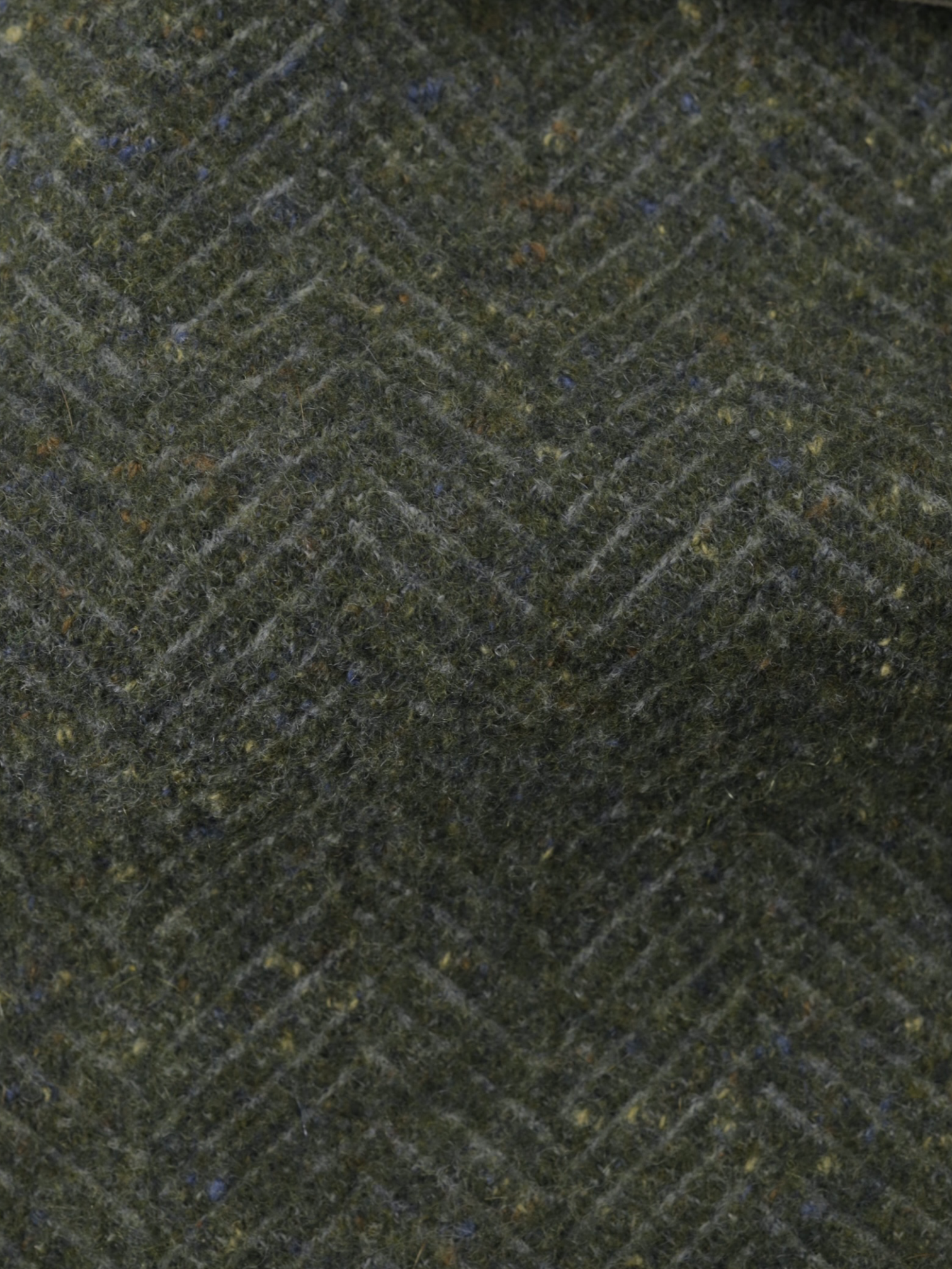 Loro Piana Light Green Cashmere & Wool Detachable-Front Herringbone Jacket