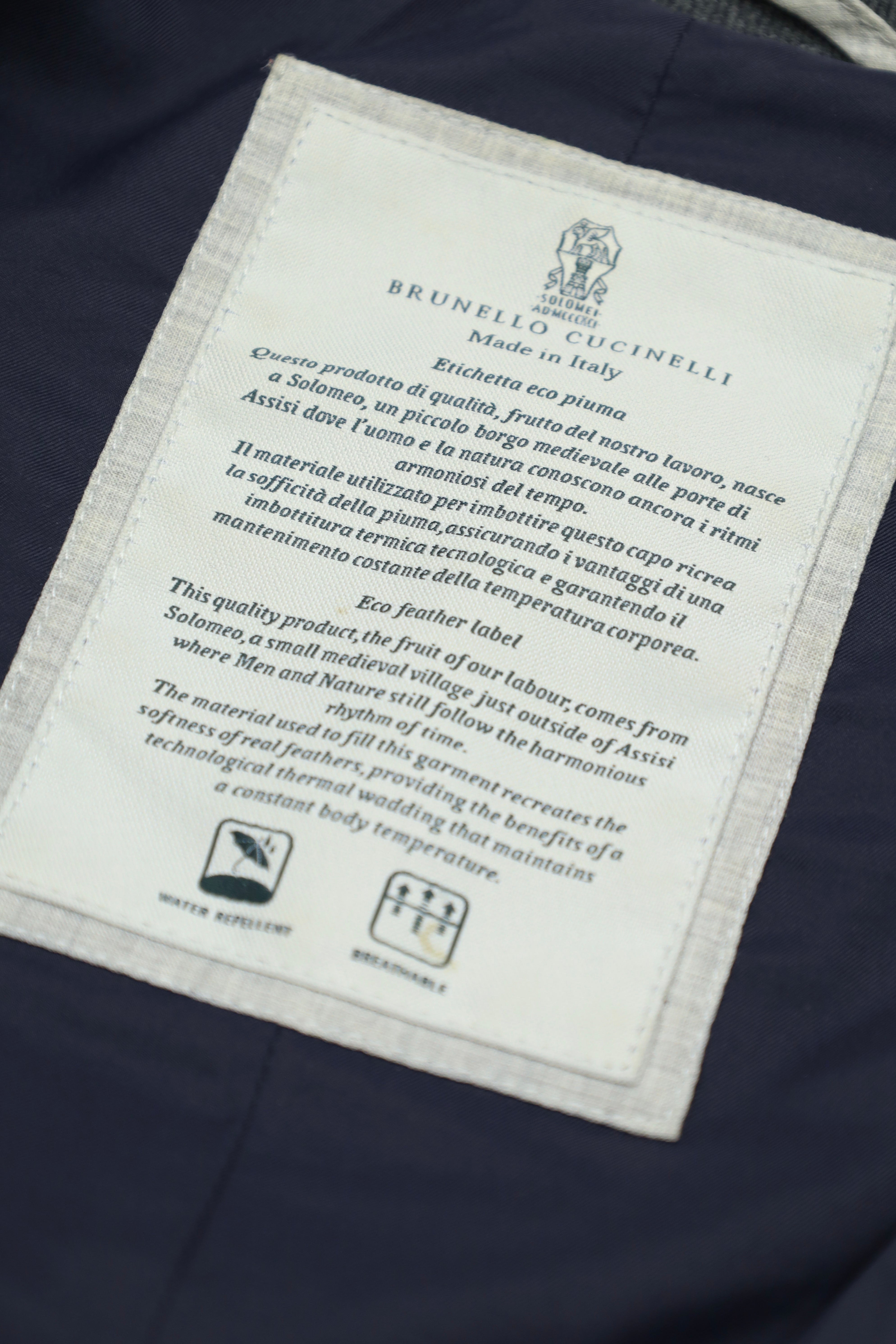 Brunello Cucinelli Grey Cotton Bomberjacket