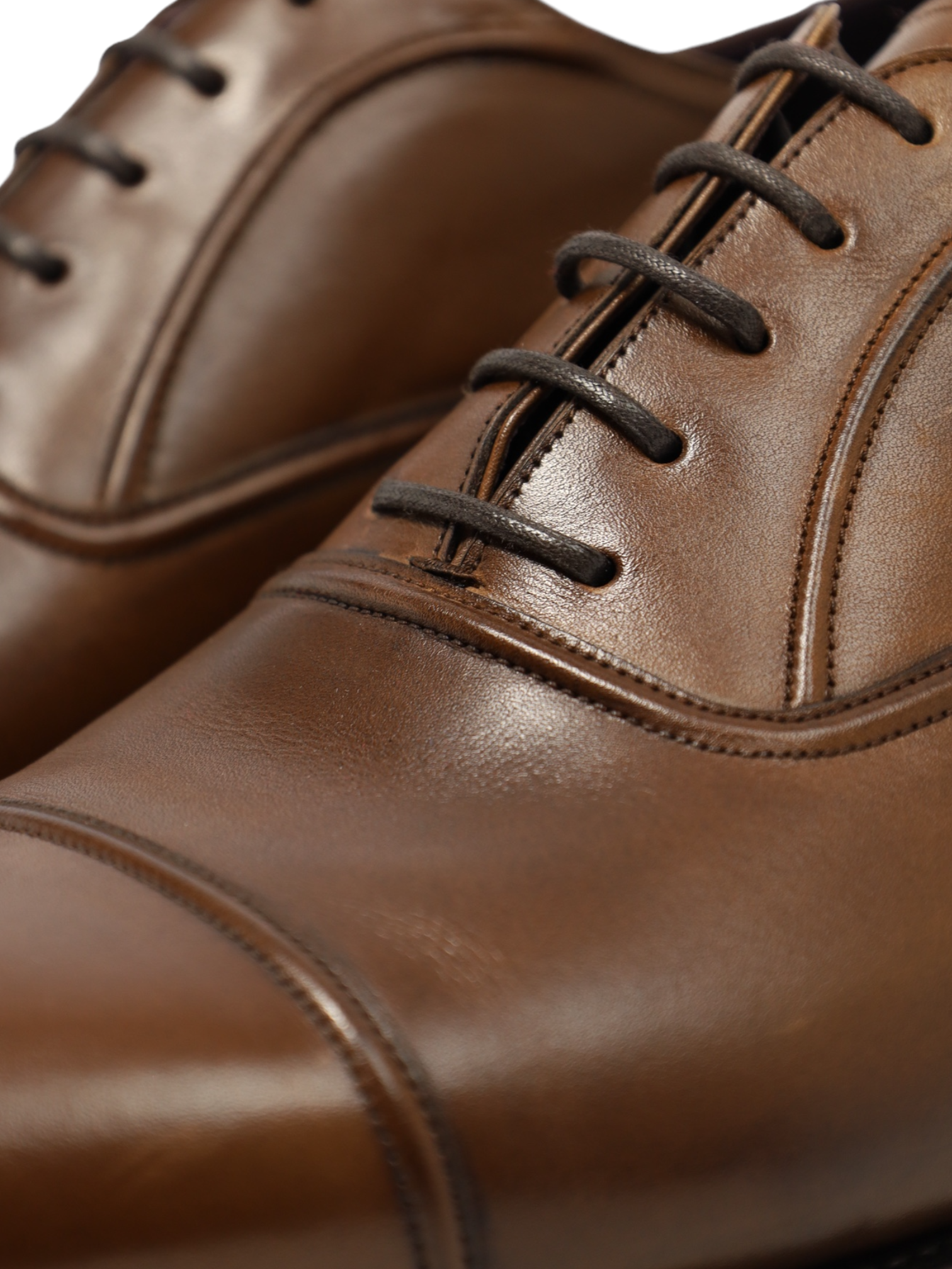 Carmina Brown Cap Toe Oxford Lace-ups