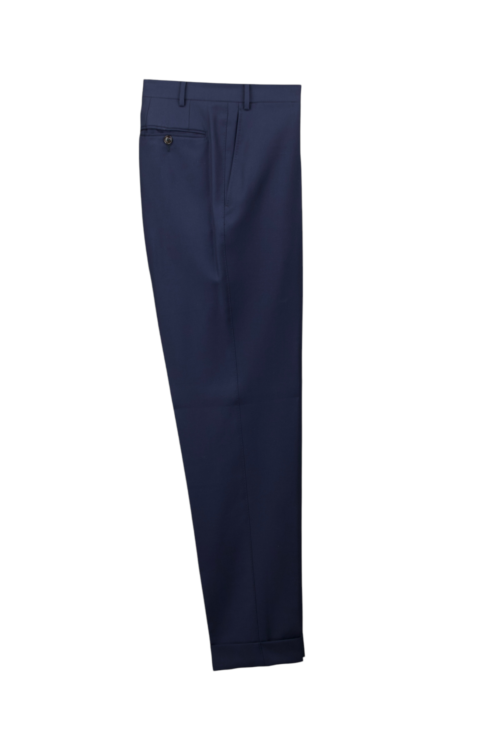 Canali Navy Fine-Wool "Su Misura" Twill Suit + Extra Trousers