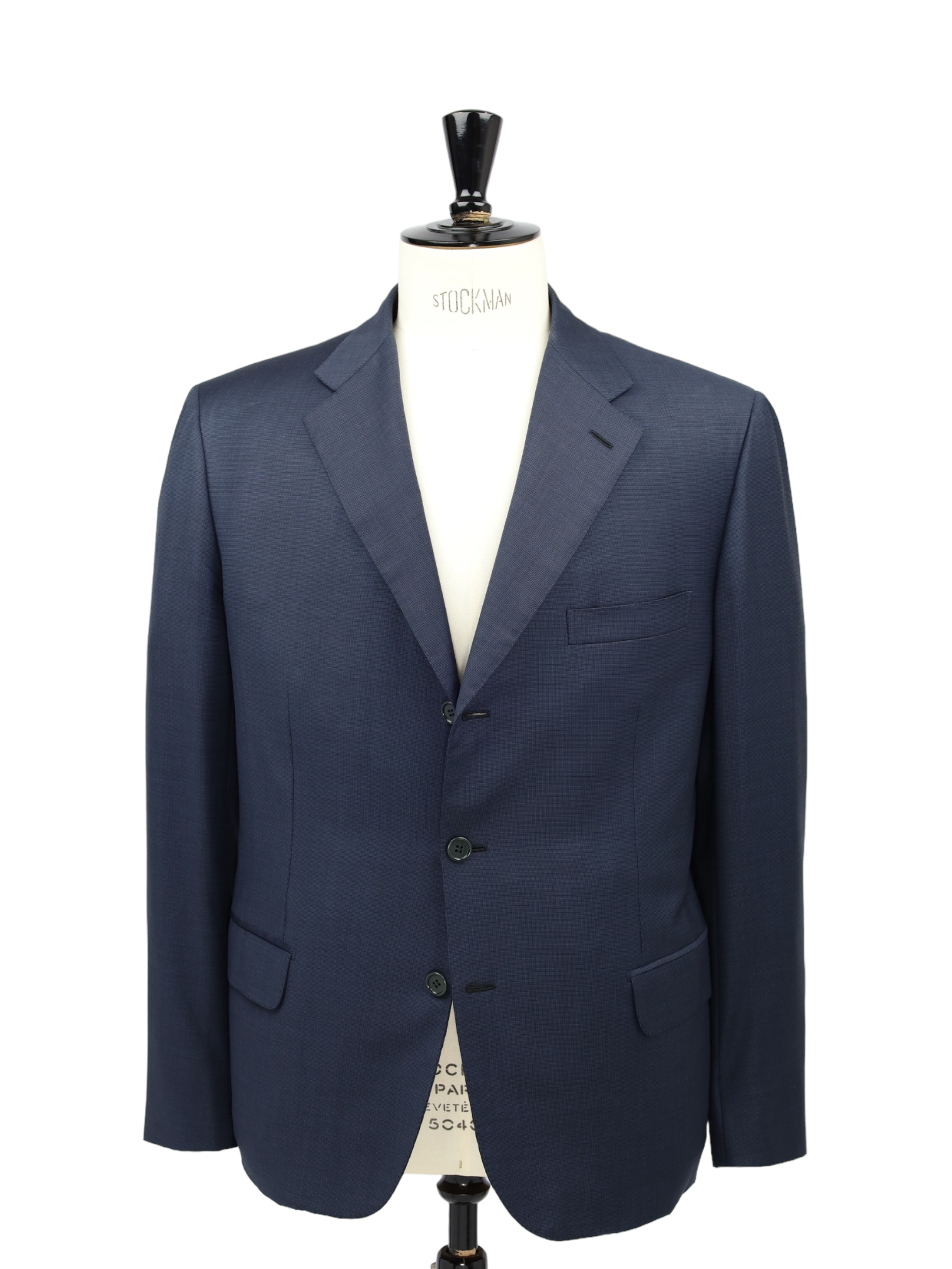 Brioni Navy Super 160's Micro-Pattern Parlamento Suit