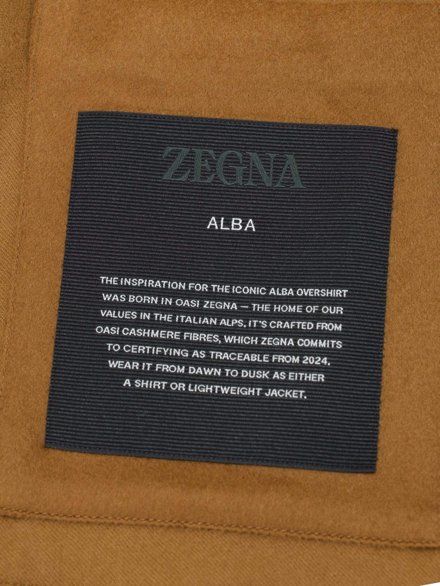 Ermenegildo Zegna Dark Foliage Oasi Cashmere Alba Overshirt