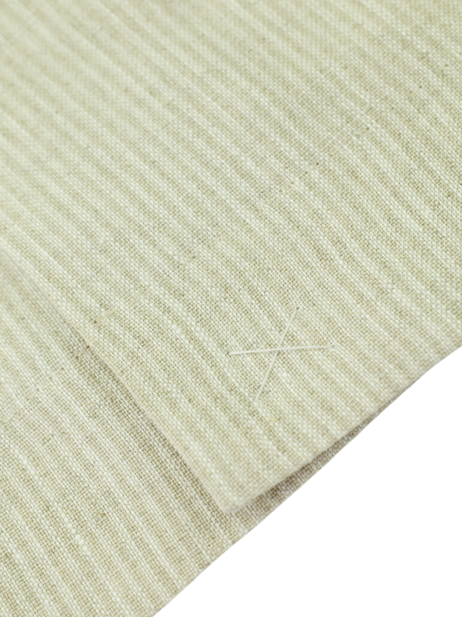 Brunello Cucinelli Greige Pure-Linen Micro-Stripe Suit