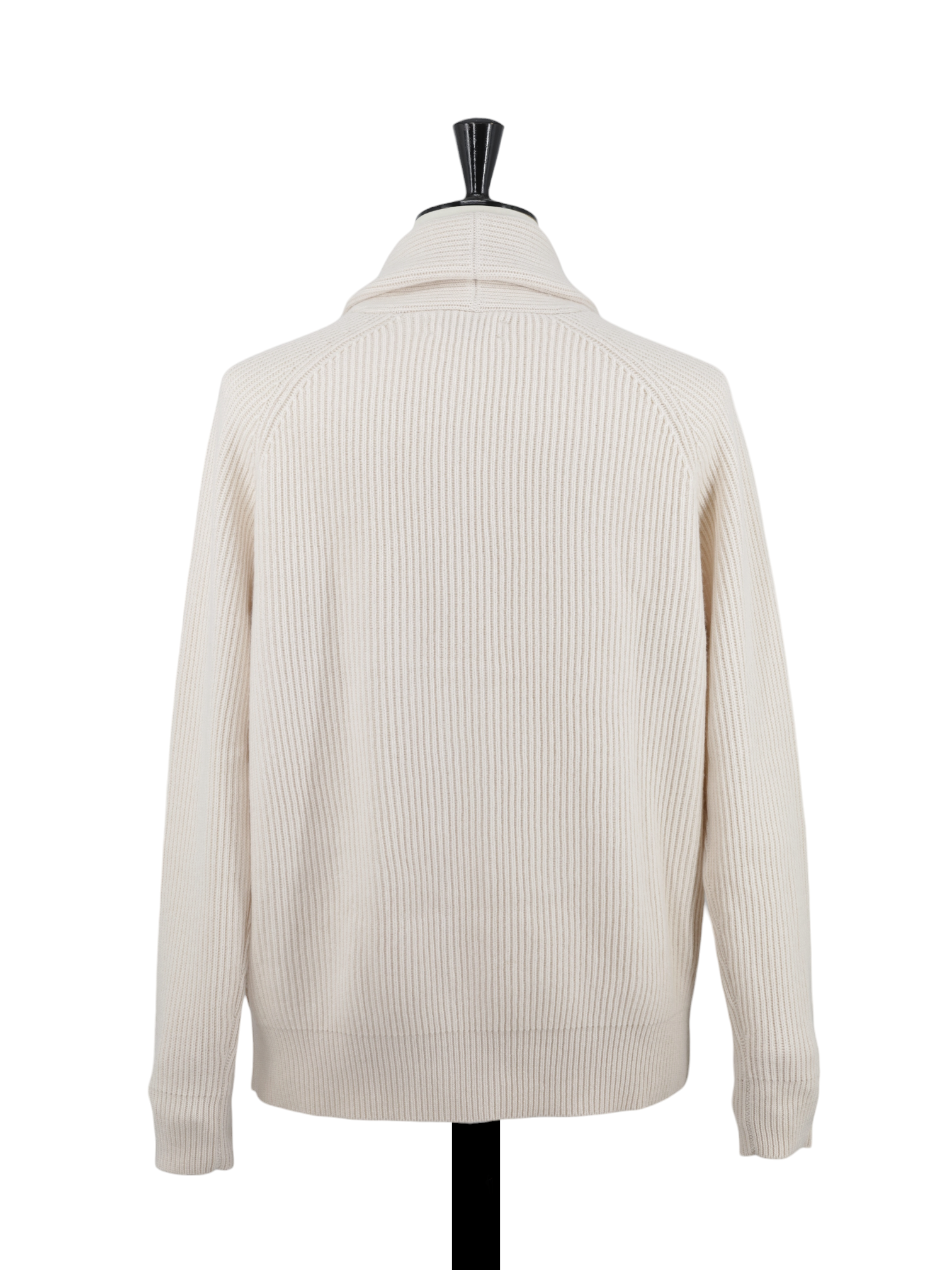 Brunello Cucinelli Crème Pure-Cashmere Shawl-Lapel Cardigan