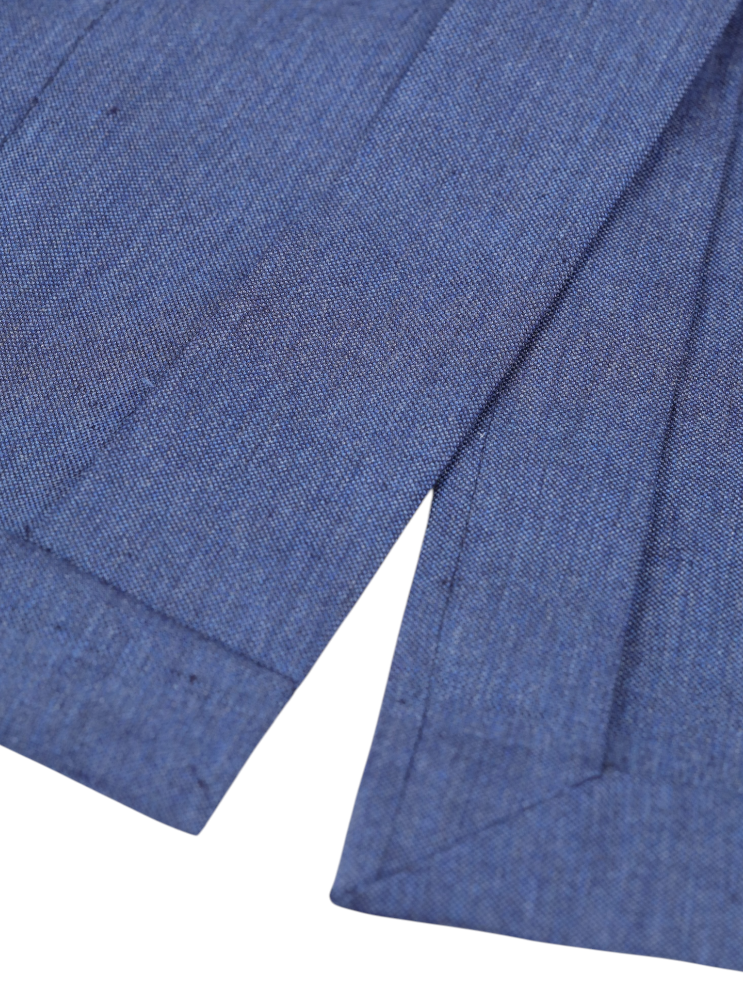Ermenegildo Zegna Denim Blue Silk & Linen Double Breasted "Zero Weight" Jacket
