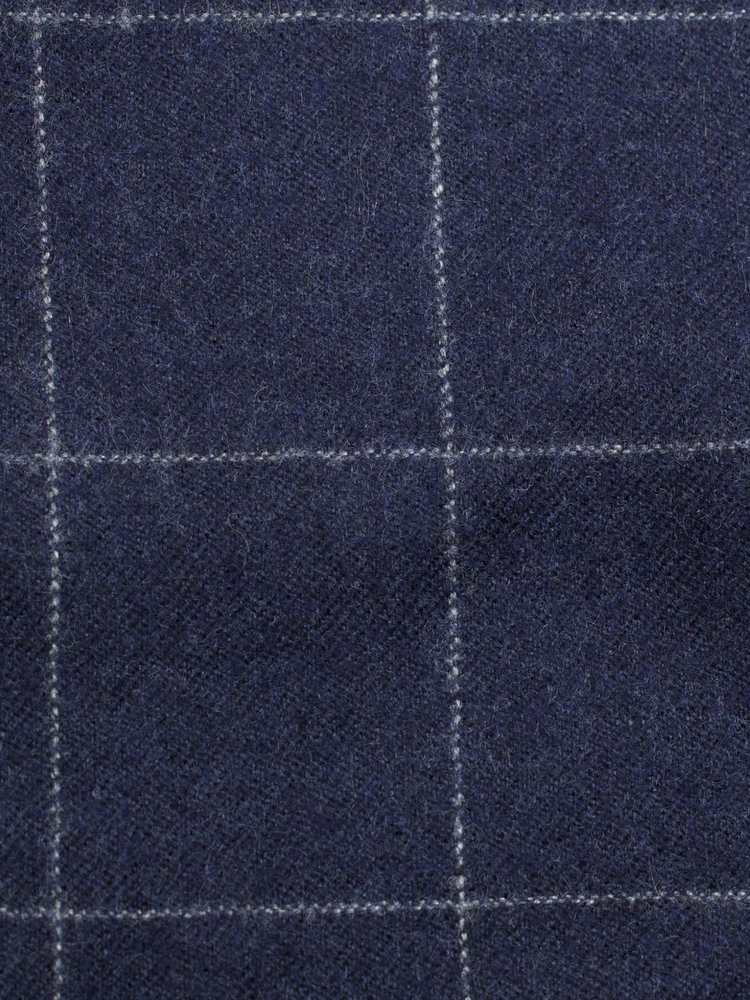 Kiton Navy Pure Plushy-Cashmere Windowpane Sartorial Winter Suit