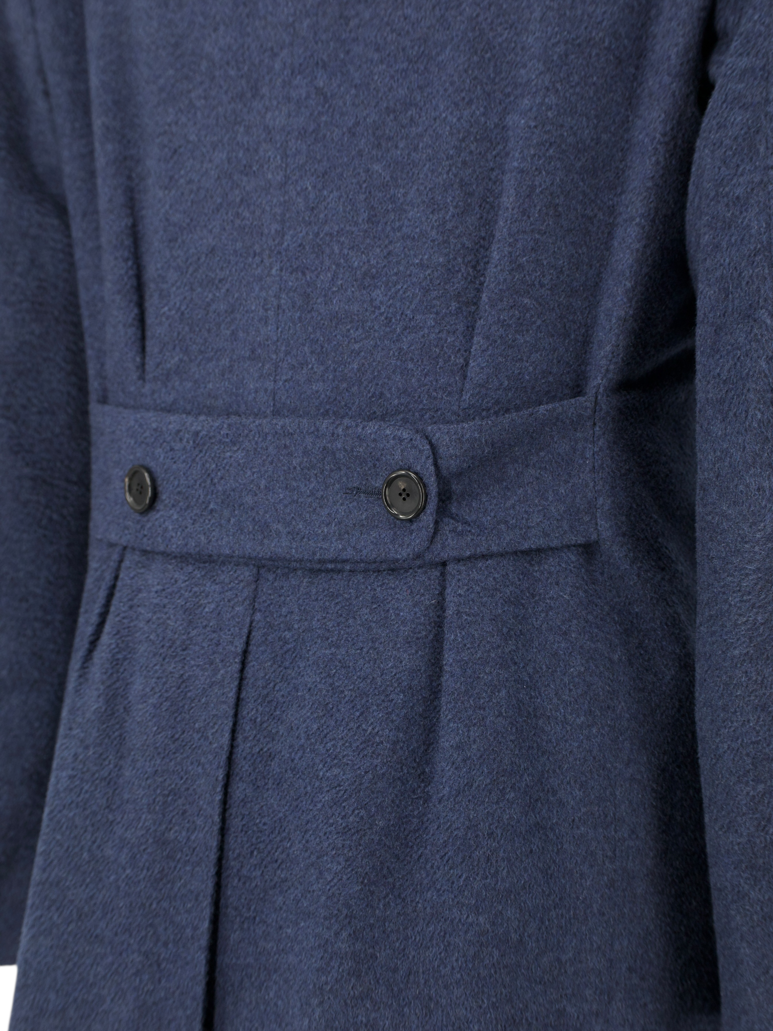 Cesare Attolini Steel Blue Pure Cashmere Double Breasted Sartorial Polo Coat