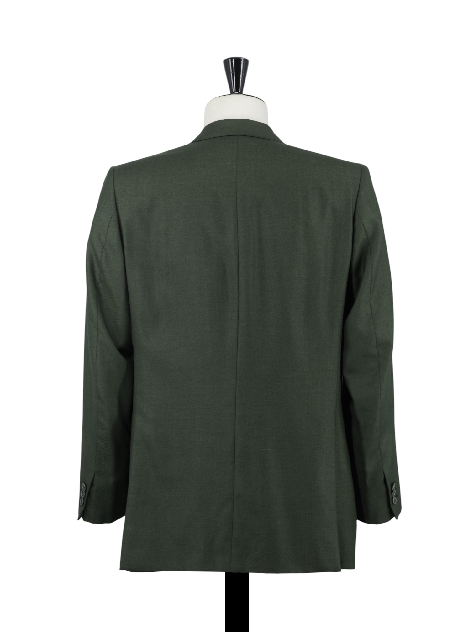 Brioni Forest Green Vintage Cashmere & Silk Double-Breasted Jacket
