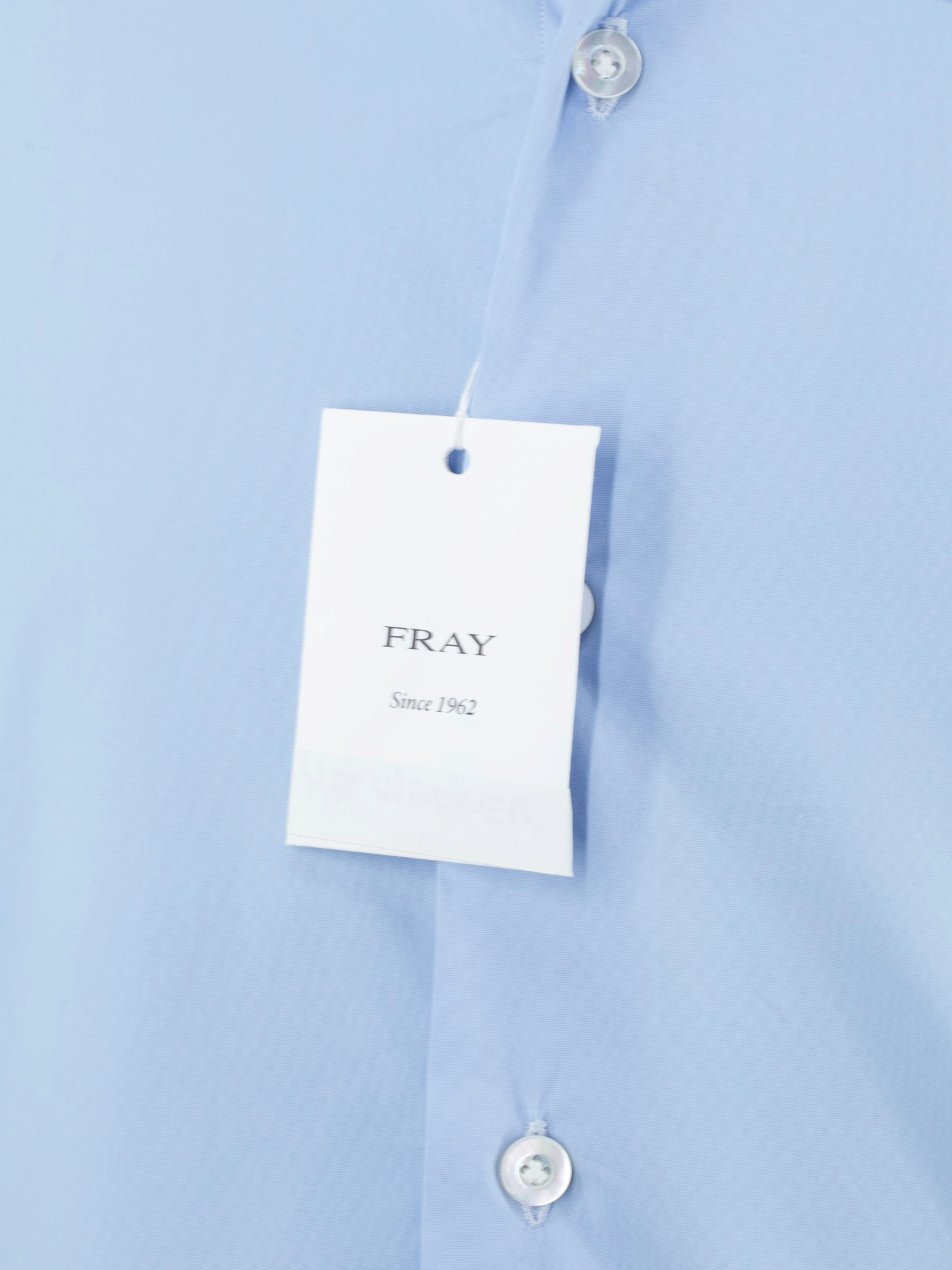 Fray Light Blue Wool-Stretch French-Cuff Button-Down Shirt