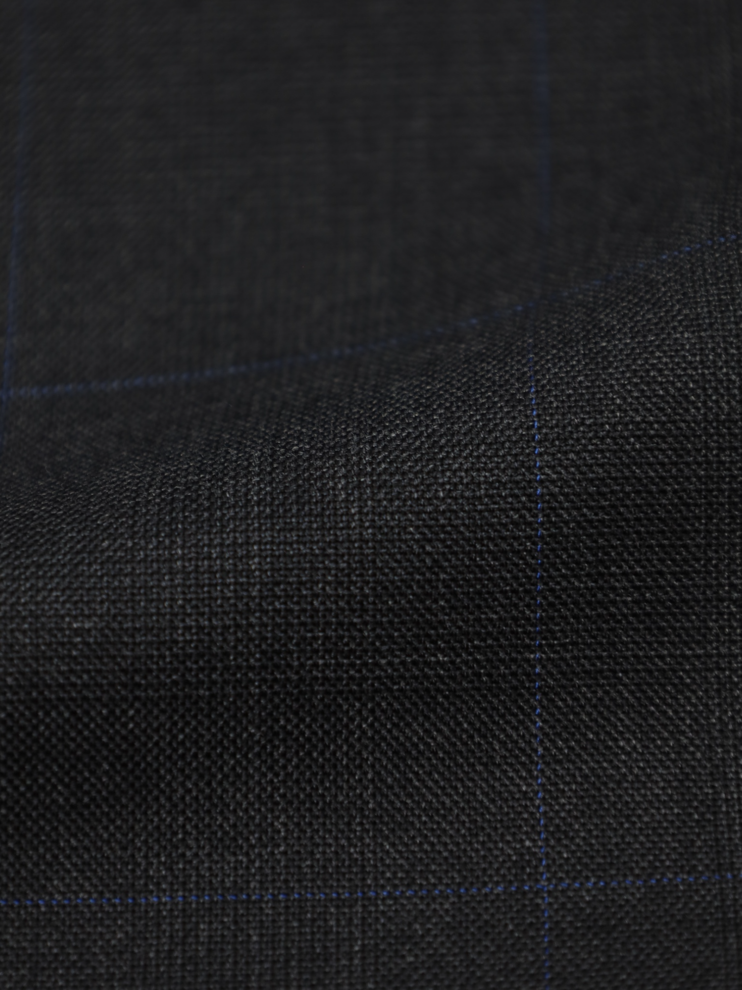 Canali Grey Super 160's Windowpane Suit + Extra Trousers