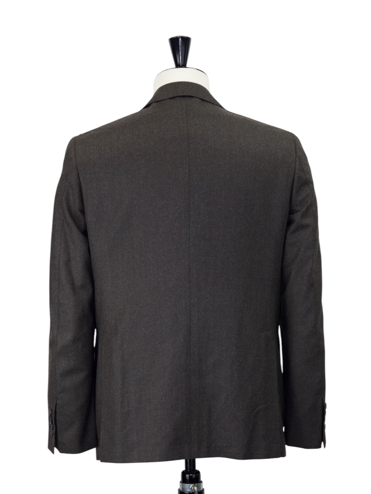 Canali Chocolate Brown Wool Flannel Winter Suit