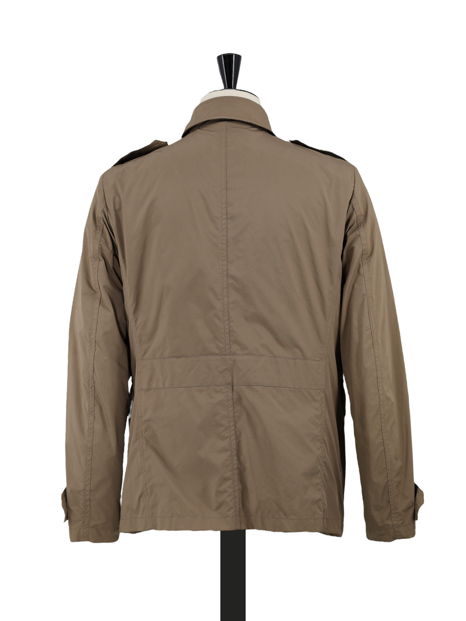MooRER Khaki Lightweight Safari-Style Platone Waxcoat
