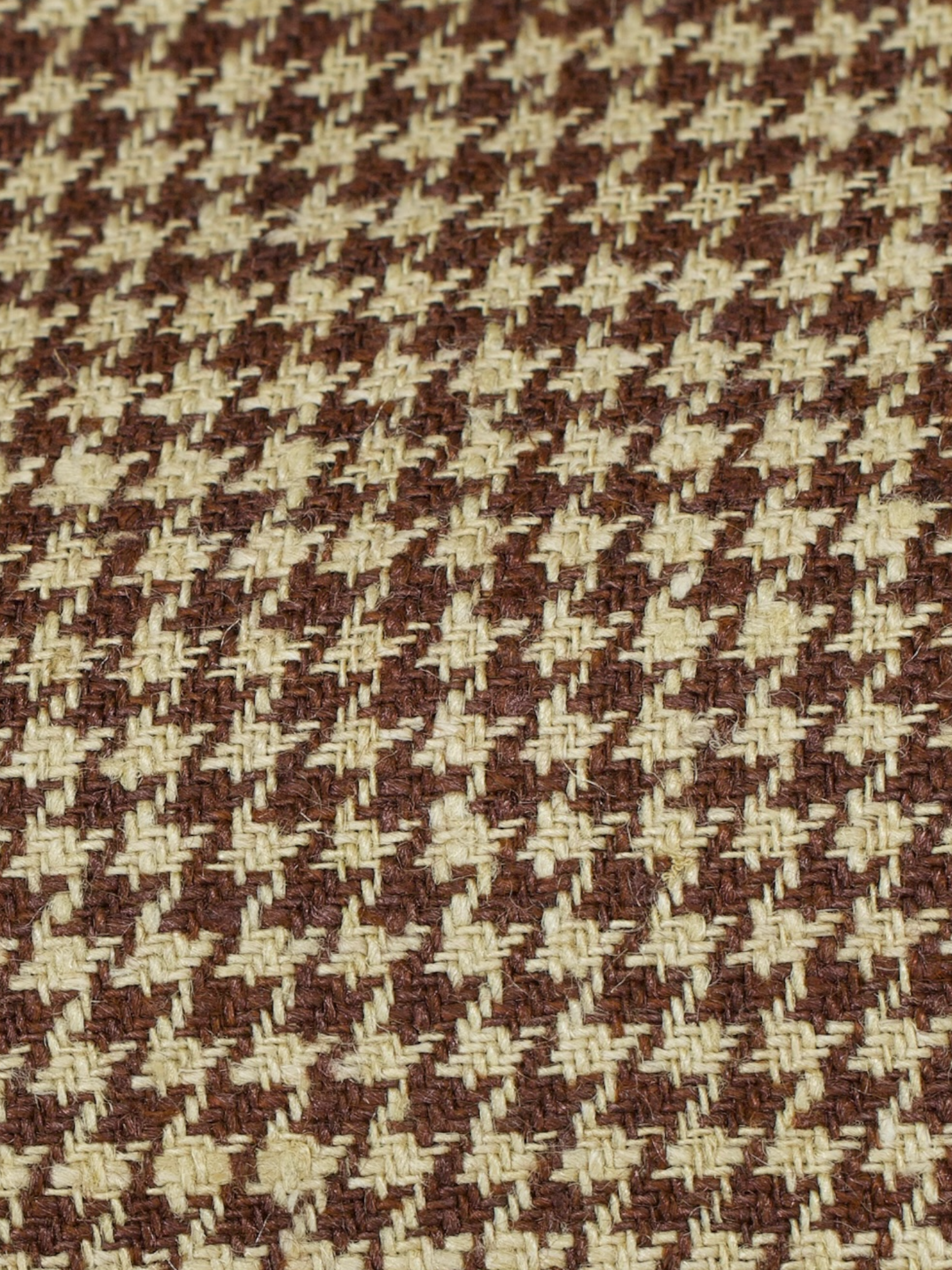 Corneliani Light Brown Silk & Linen Houndstooth Jacket