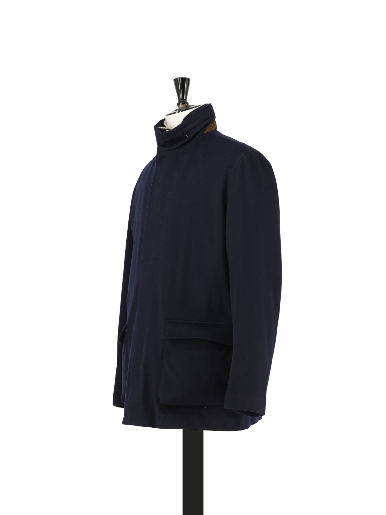 Loro Piana Navy Baby Cashmere Winter Voyager Caban Jacket