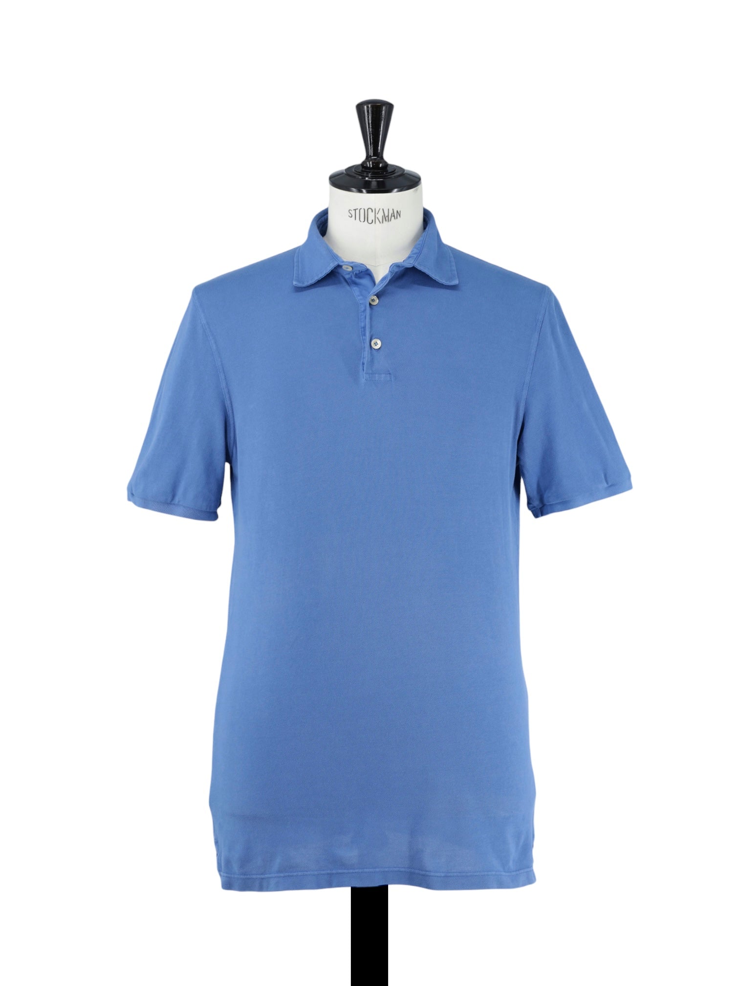 Fedeli Blue Piqué-Knitted Cotton Summer Polo