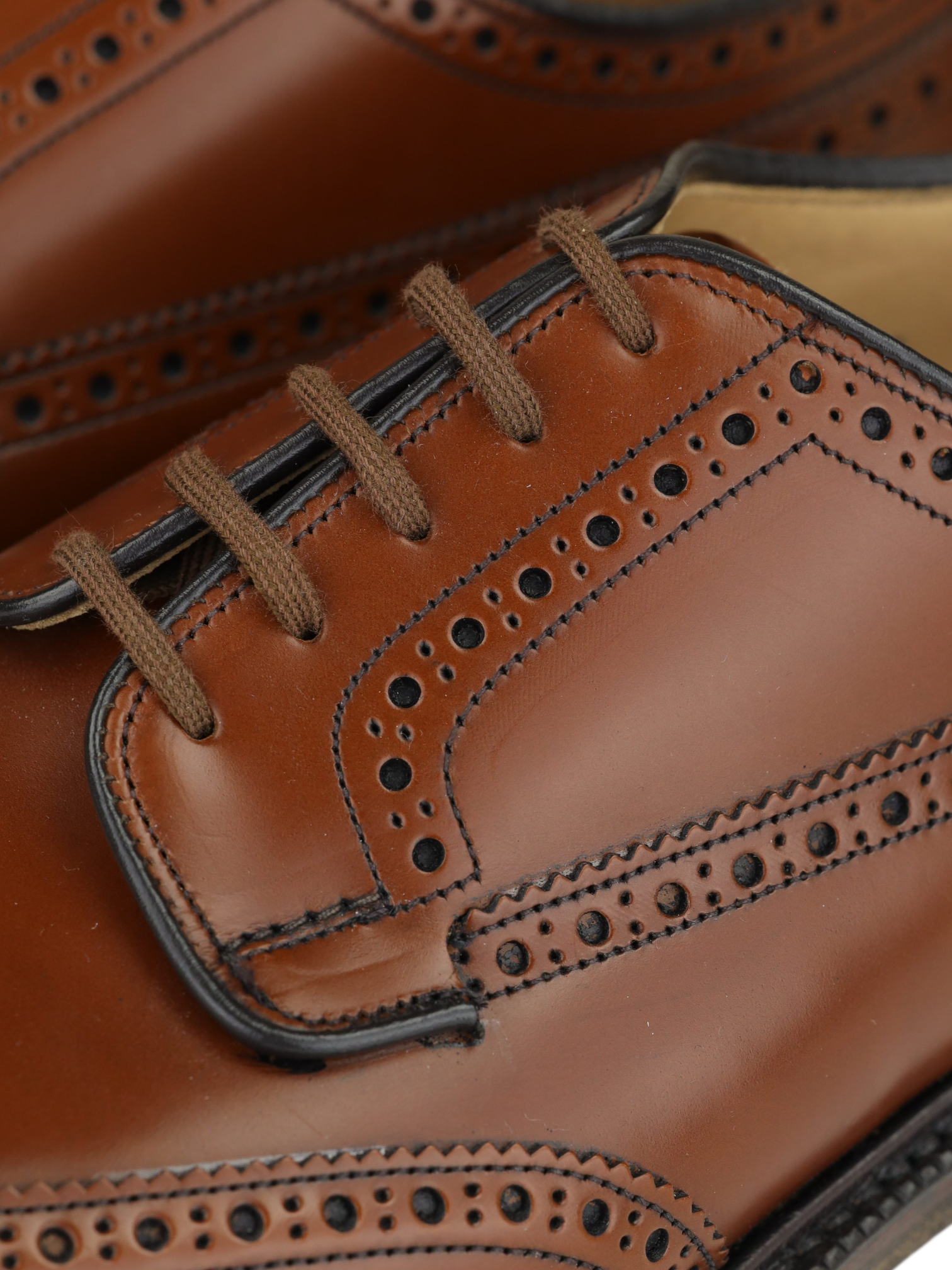Church's Cognac Brown Grafton Brogue Derby Lace-ups