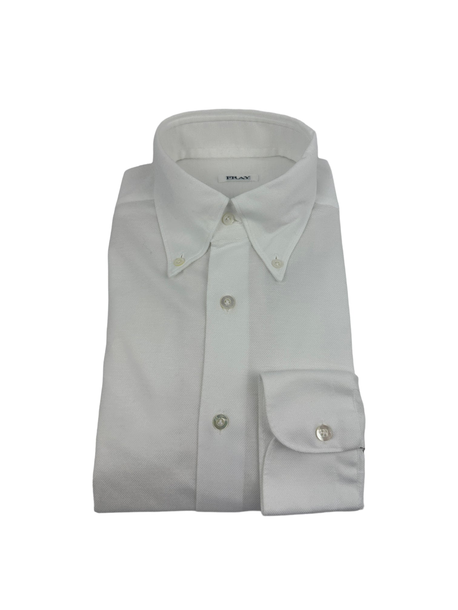 Fray White Piqué Jersey Shirt