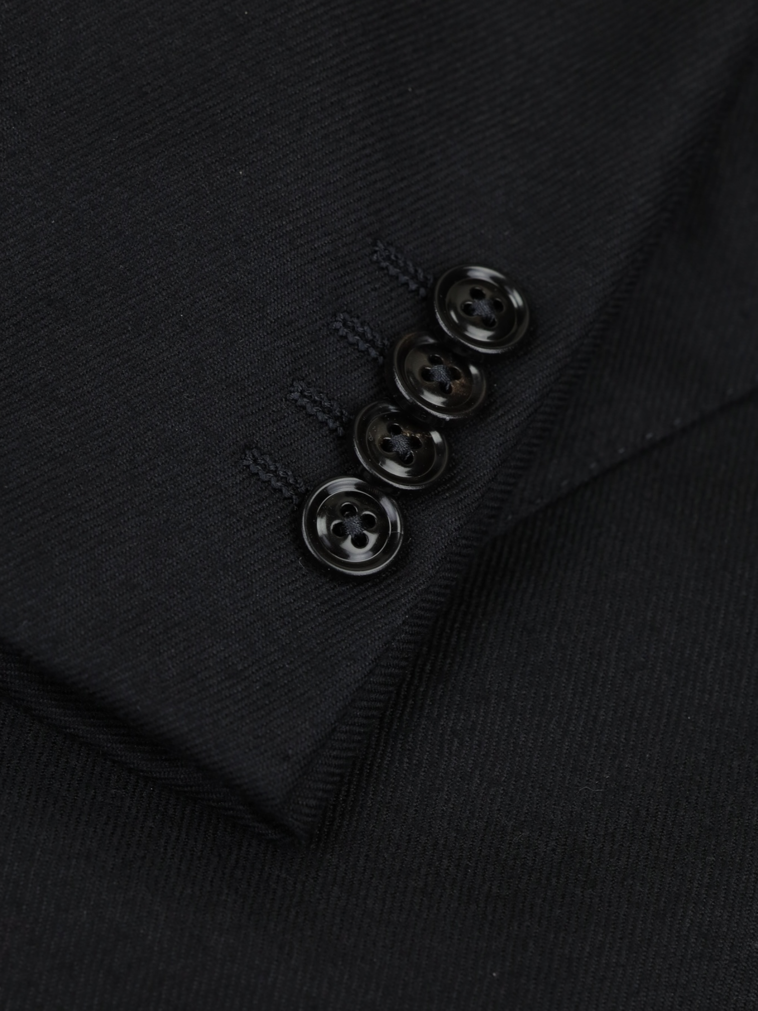 Ermenegildo Zegna Black Cashmere "10 Pockets" Twill Jacket