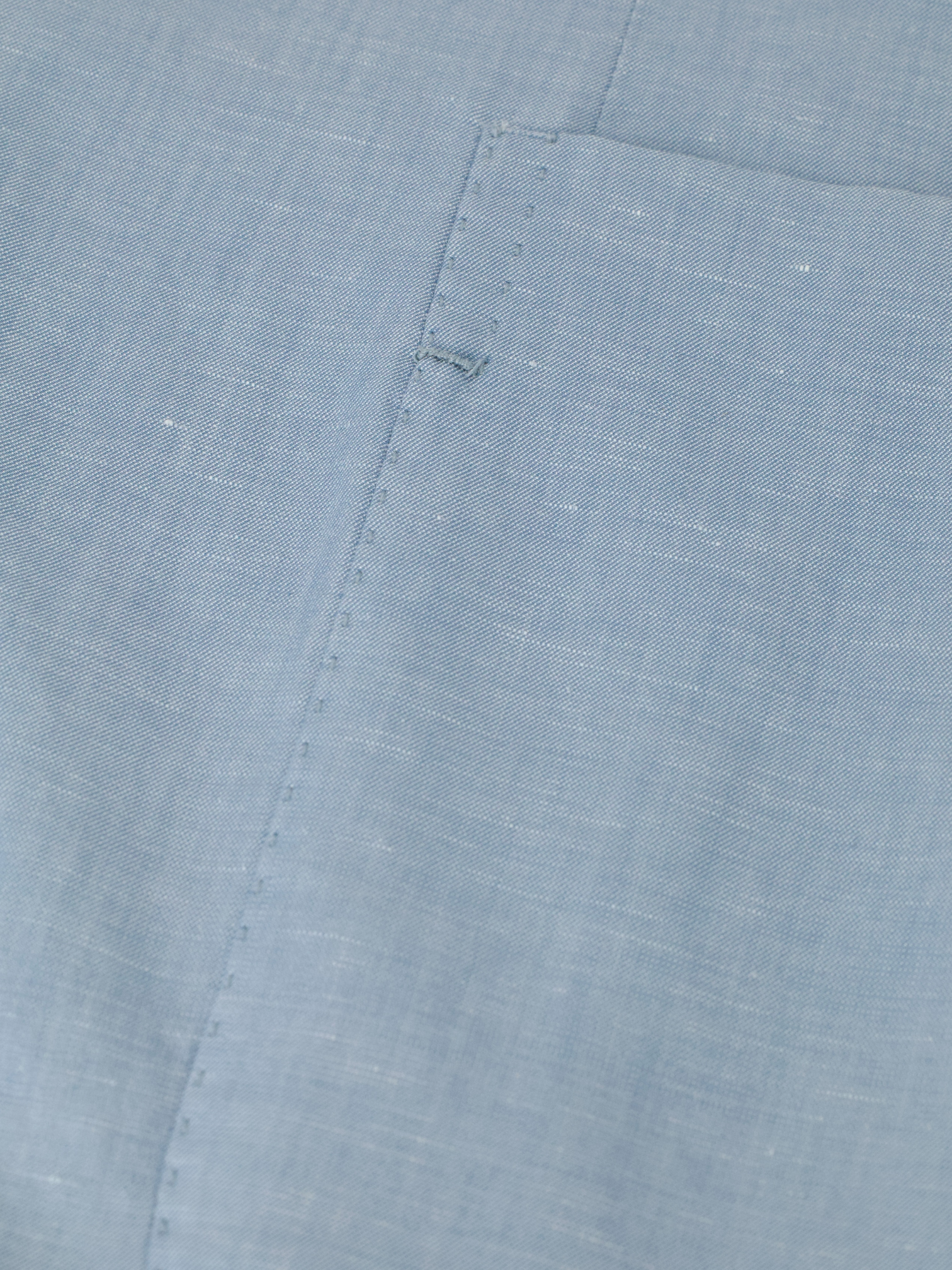 Ermenegildo Zegna Light Blue Wool, Silk & Linen Unconstructed Crossover Jacket