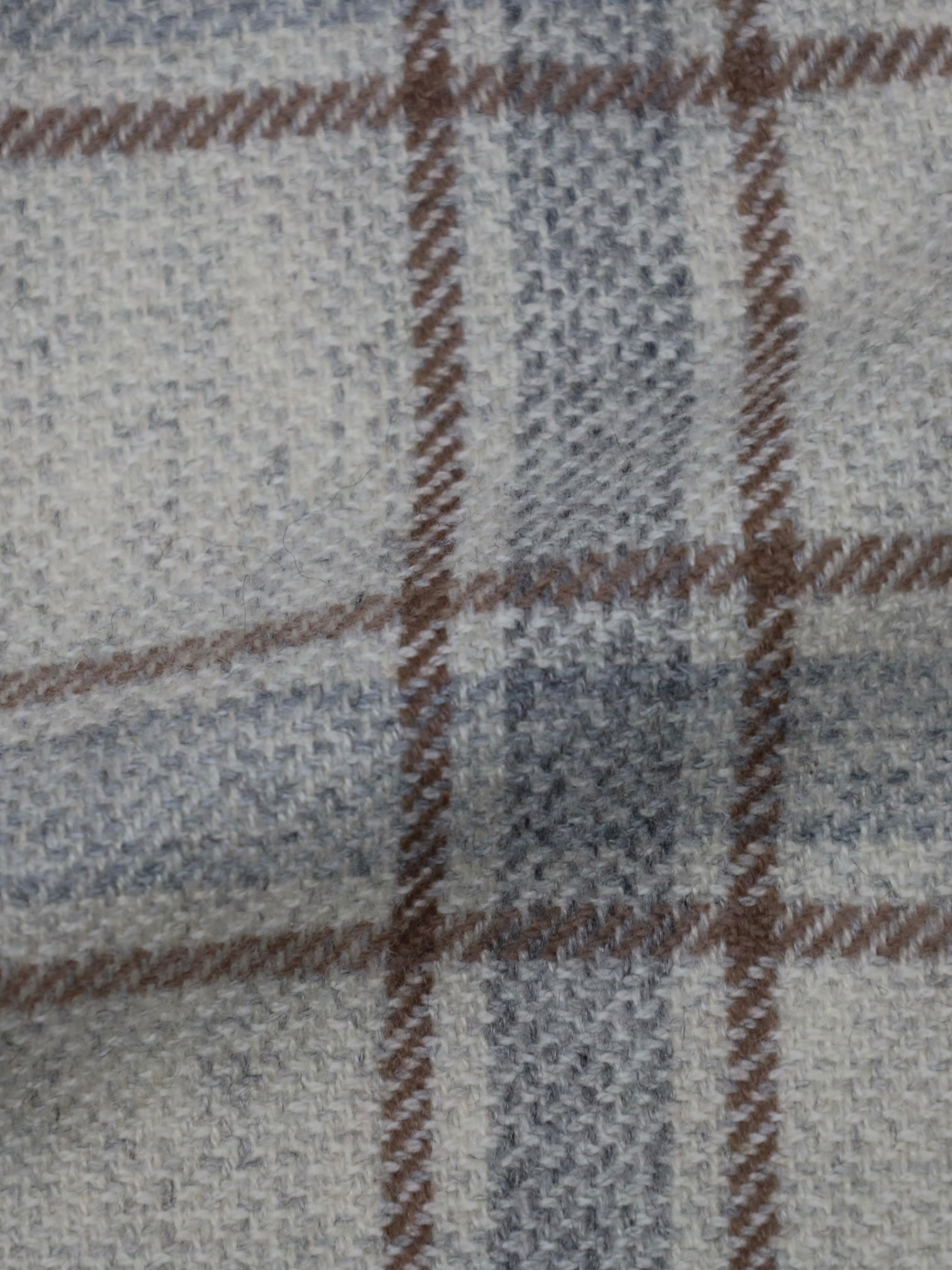 Cesare Attolini beige geruit kasjmierjack