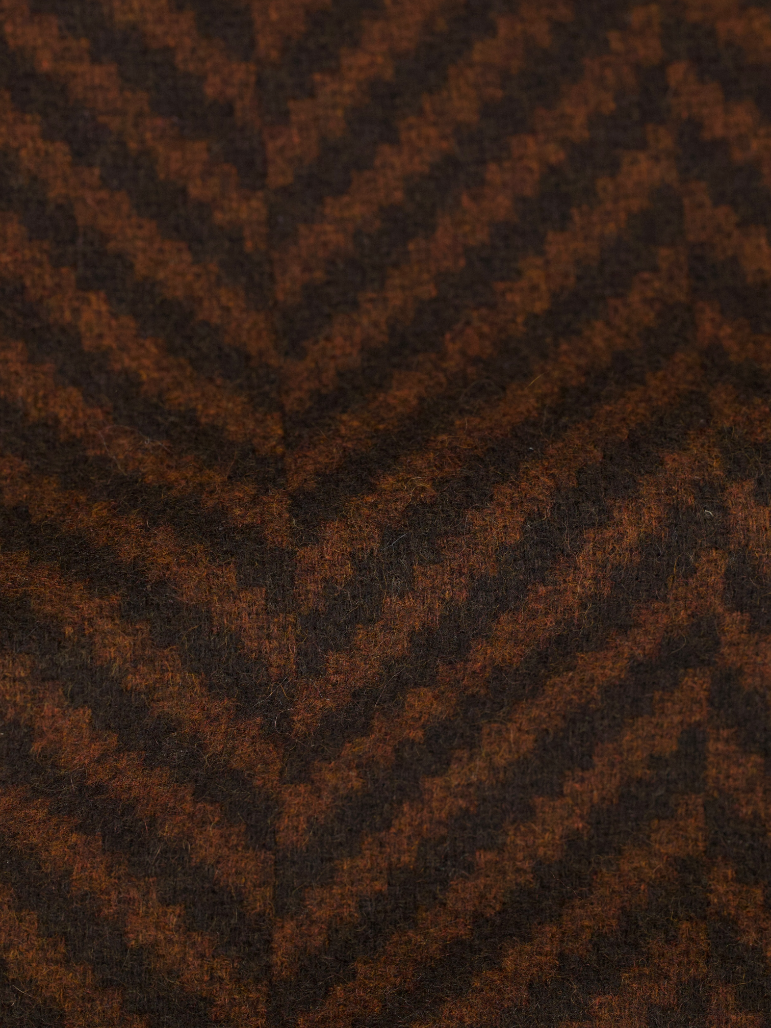 Kiton Castagne Brown Pure Cashmere Zig-Zag Jacket