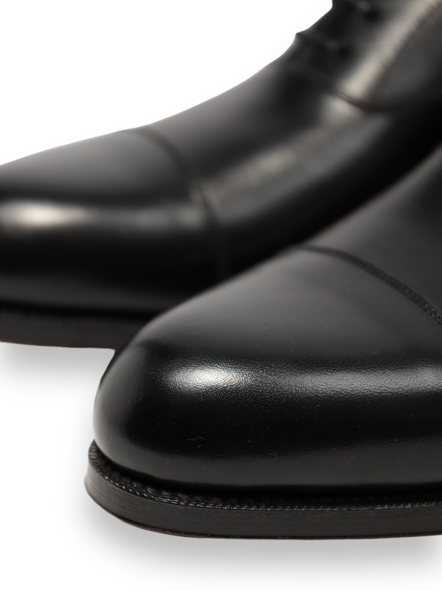 Carmina Black Cap Toe Oxford Lace-ups