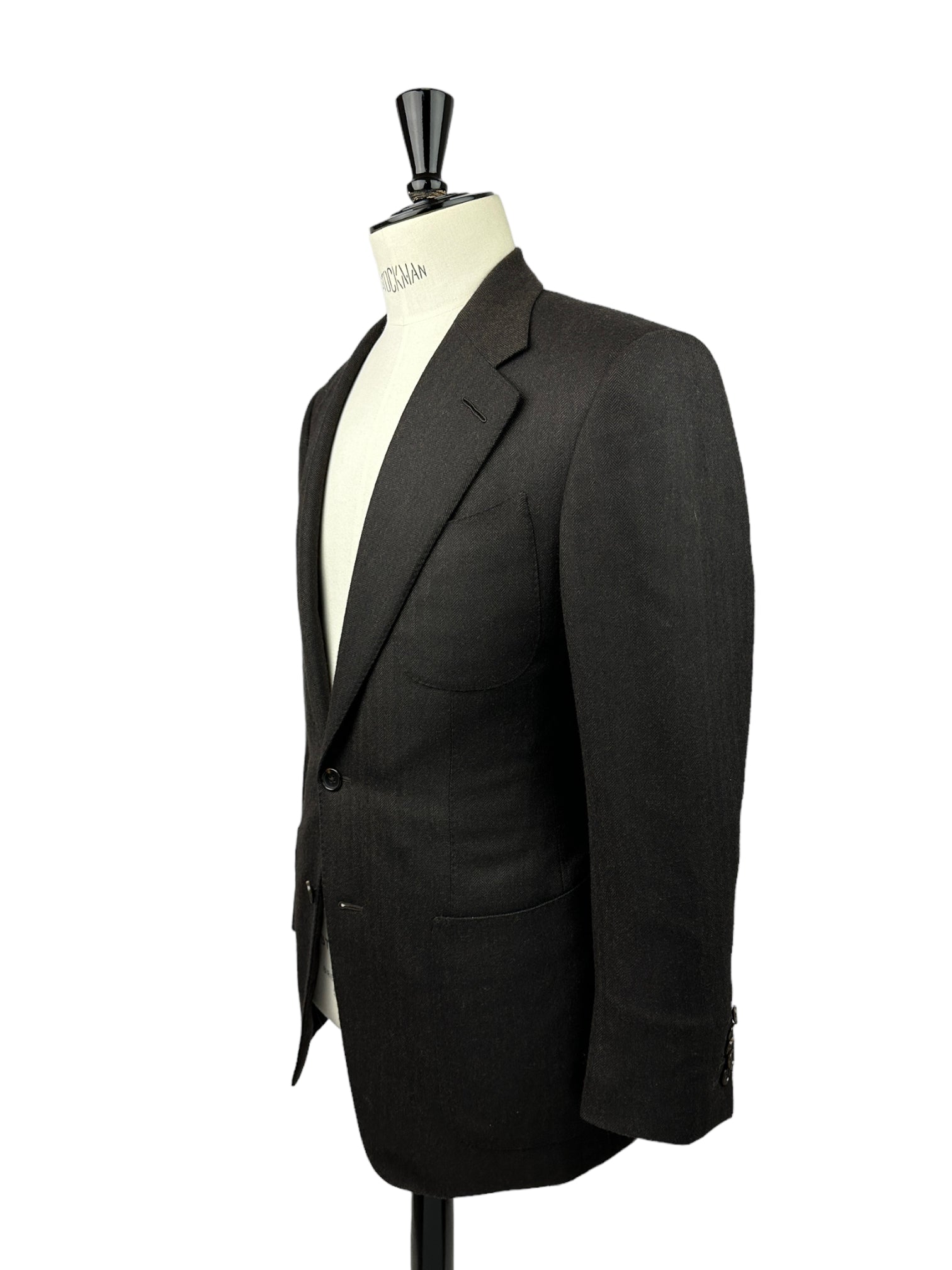 Tom Ford Brown Flannel Herringbone Jacket