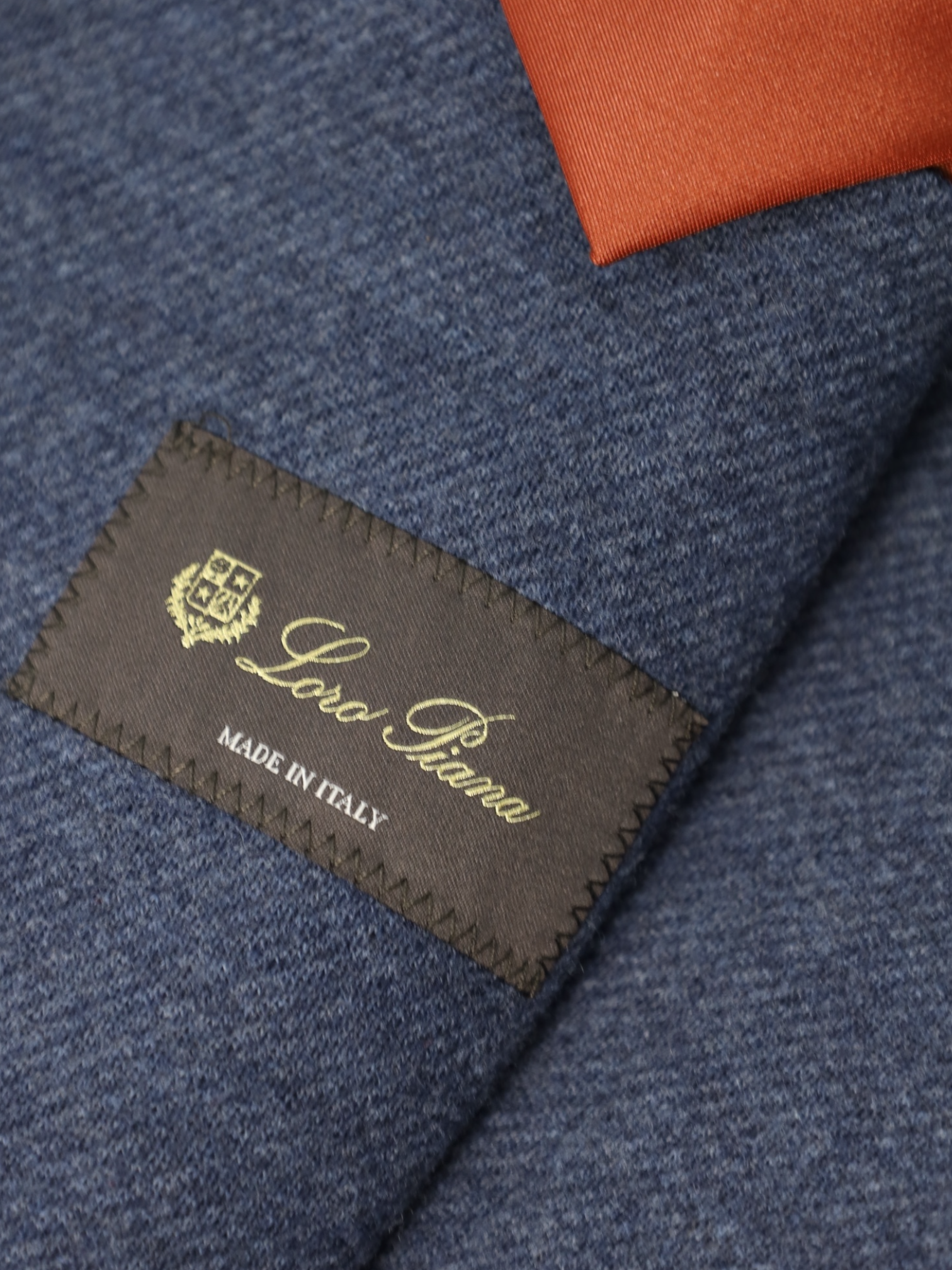 Loro Piana Denim Blue Twill Woollen Jacket