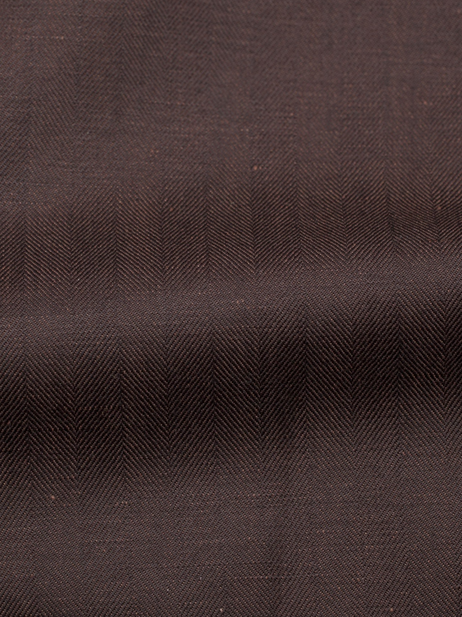 Brioni Chocolate Brown Linen & Wool Herringbone Parlamento Jacket