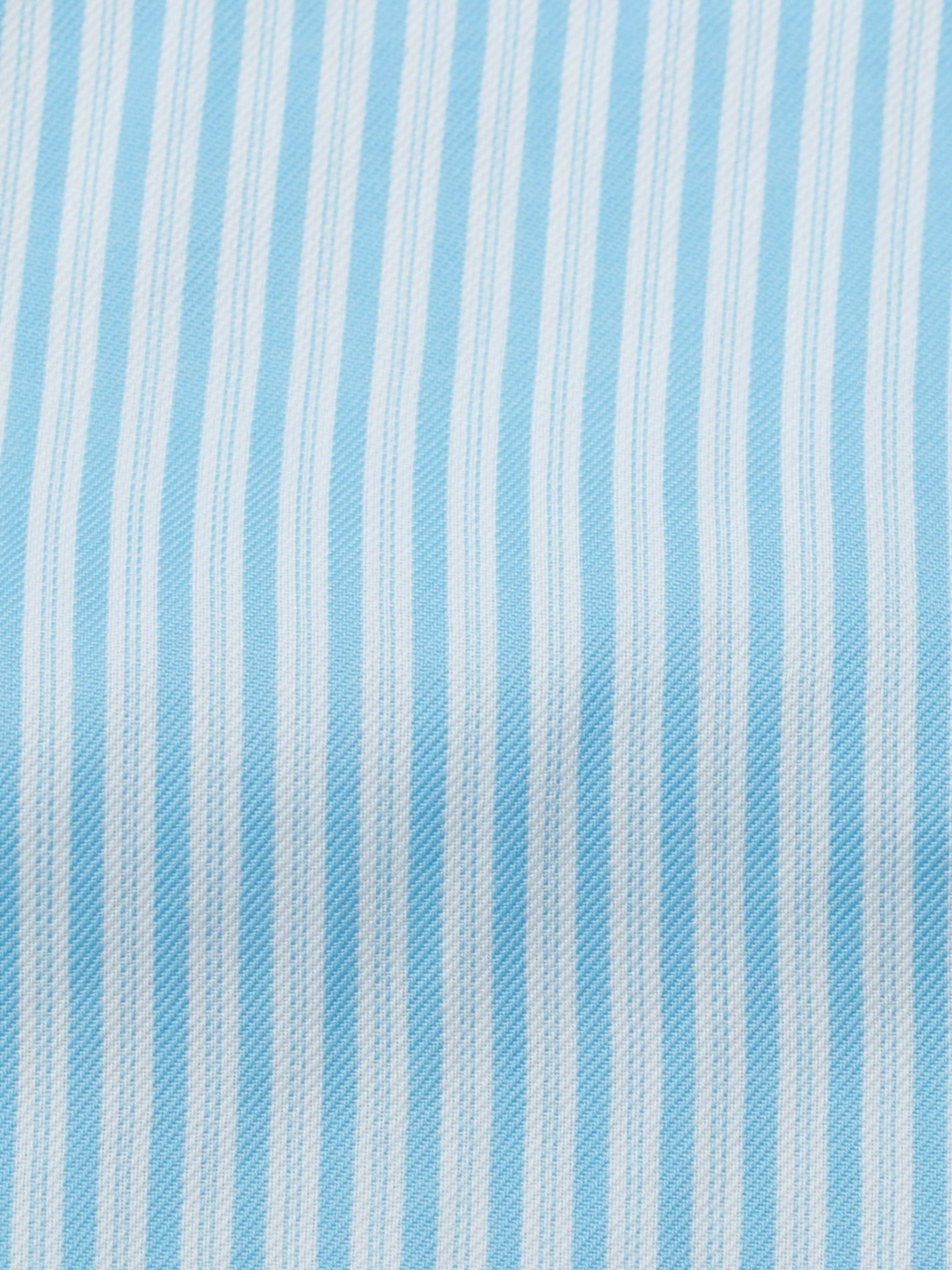 Finamore Turquoise & White Cotton Multi-Stripe Shirt