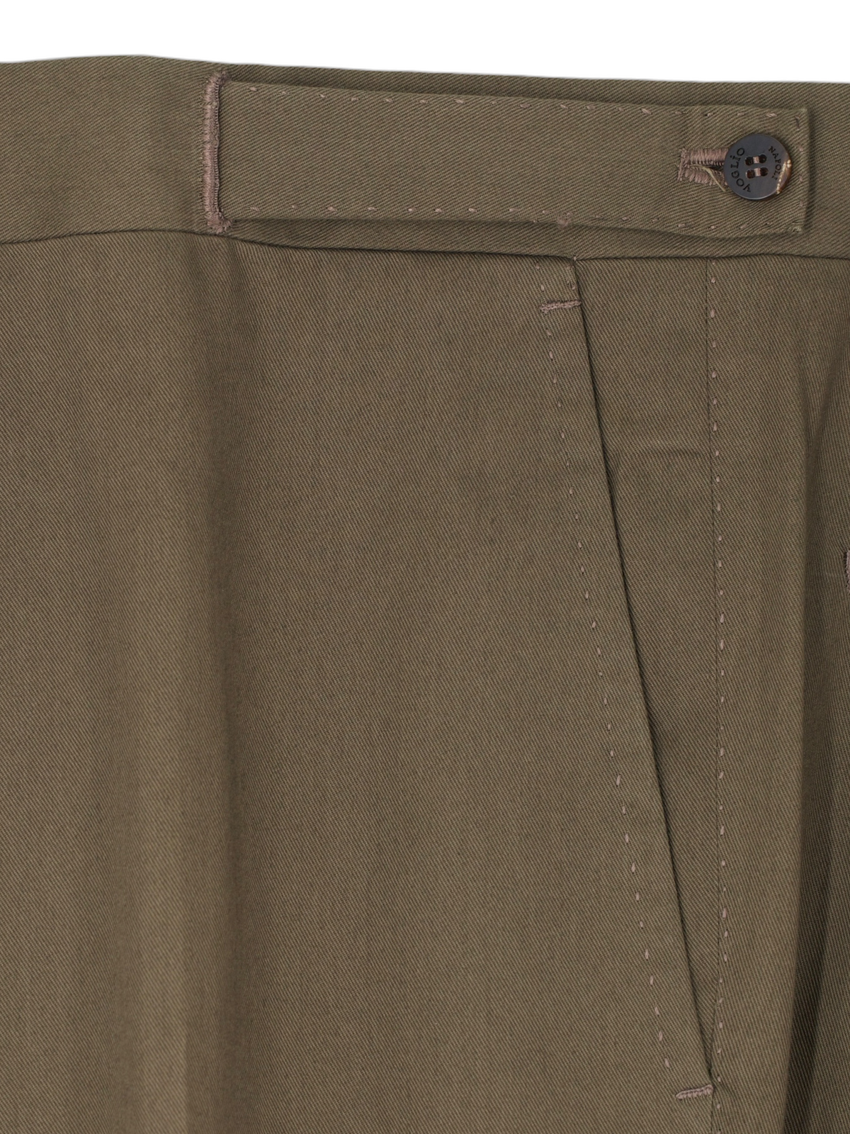 Sartoria Voglio Dark Khaki Cotton-Twill Sartorial Gurkha Trousers