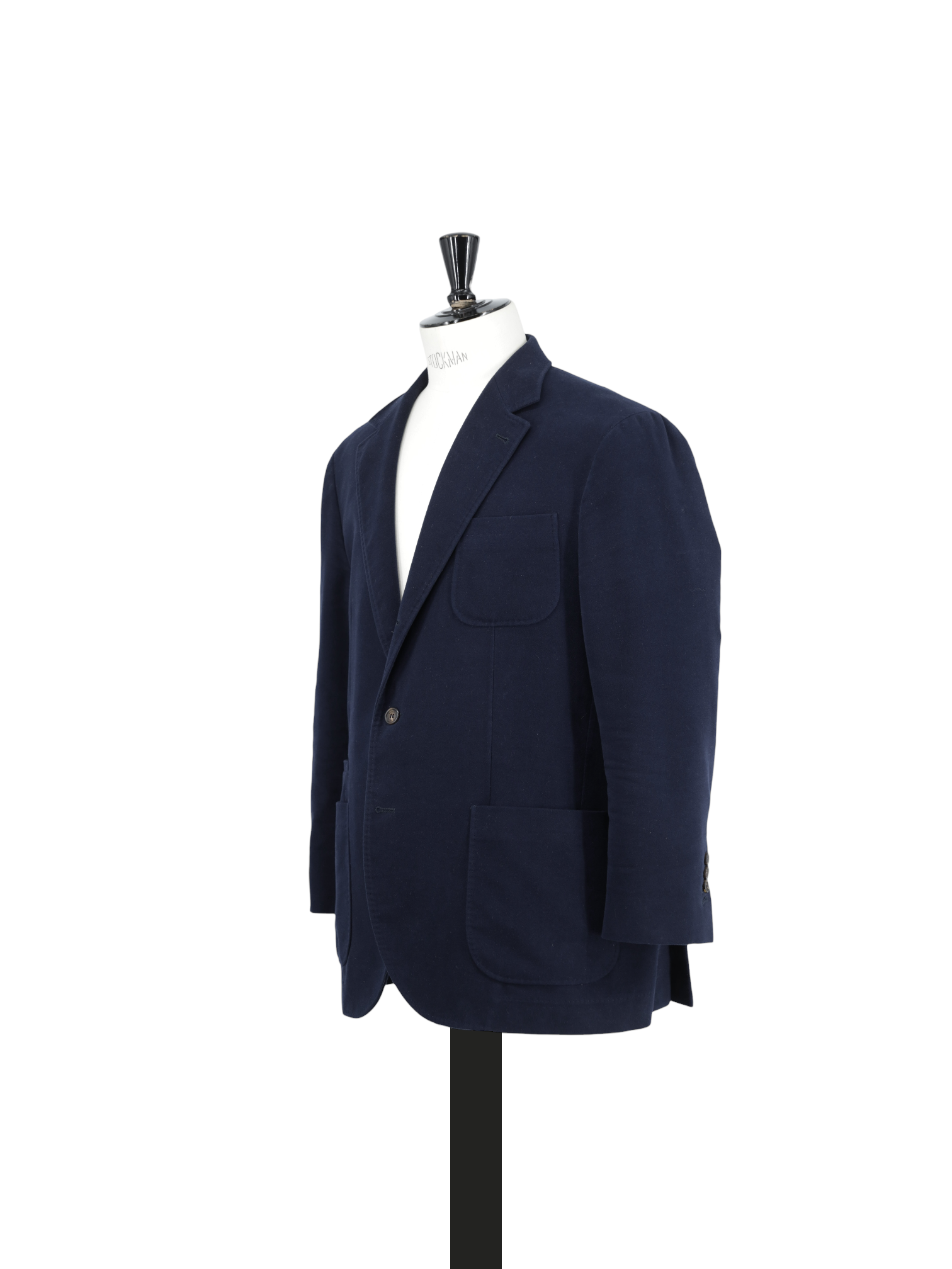 Brunello Cucinelli Navy Brushed-Wool Jacket