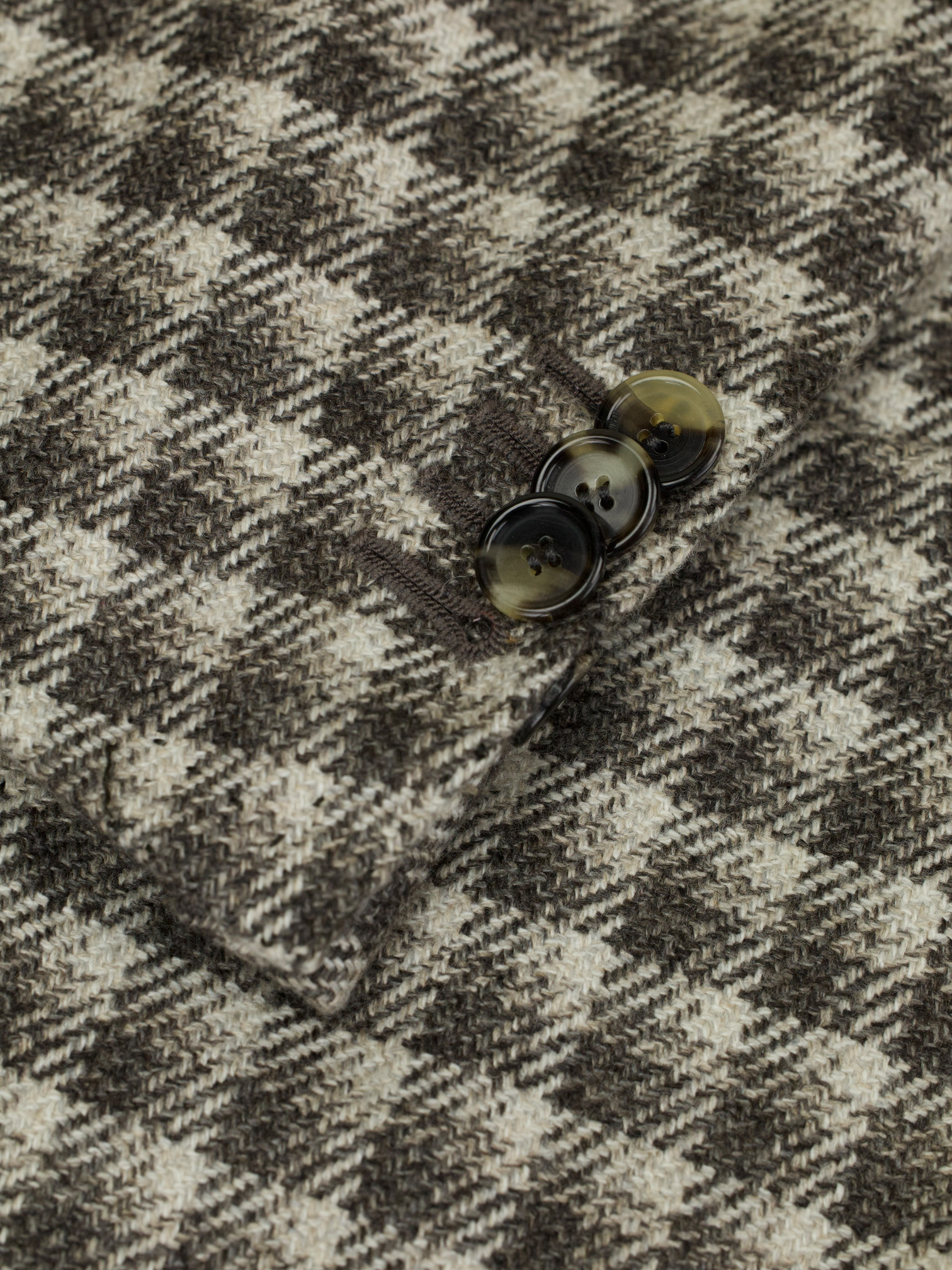 Cesare Attolini Light Brown & Taupe Pure Cashmere Gingham-Check Jacket