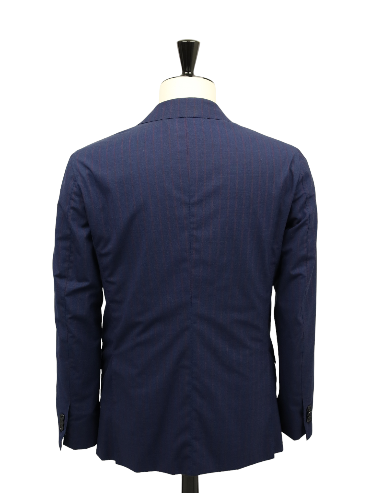 Orazio Luciano Blue & Red Double Breasted Pinstripe Suit
