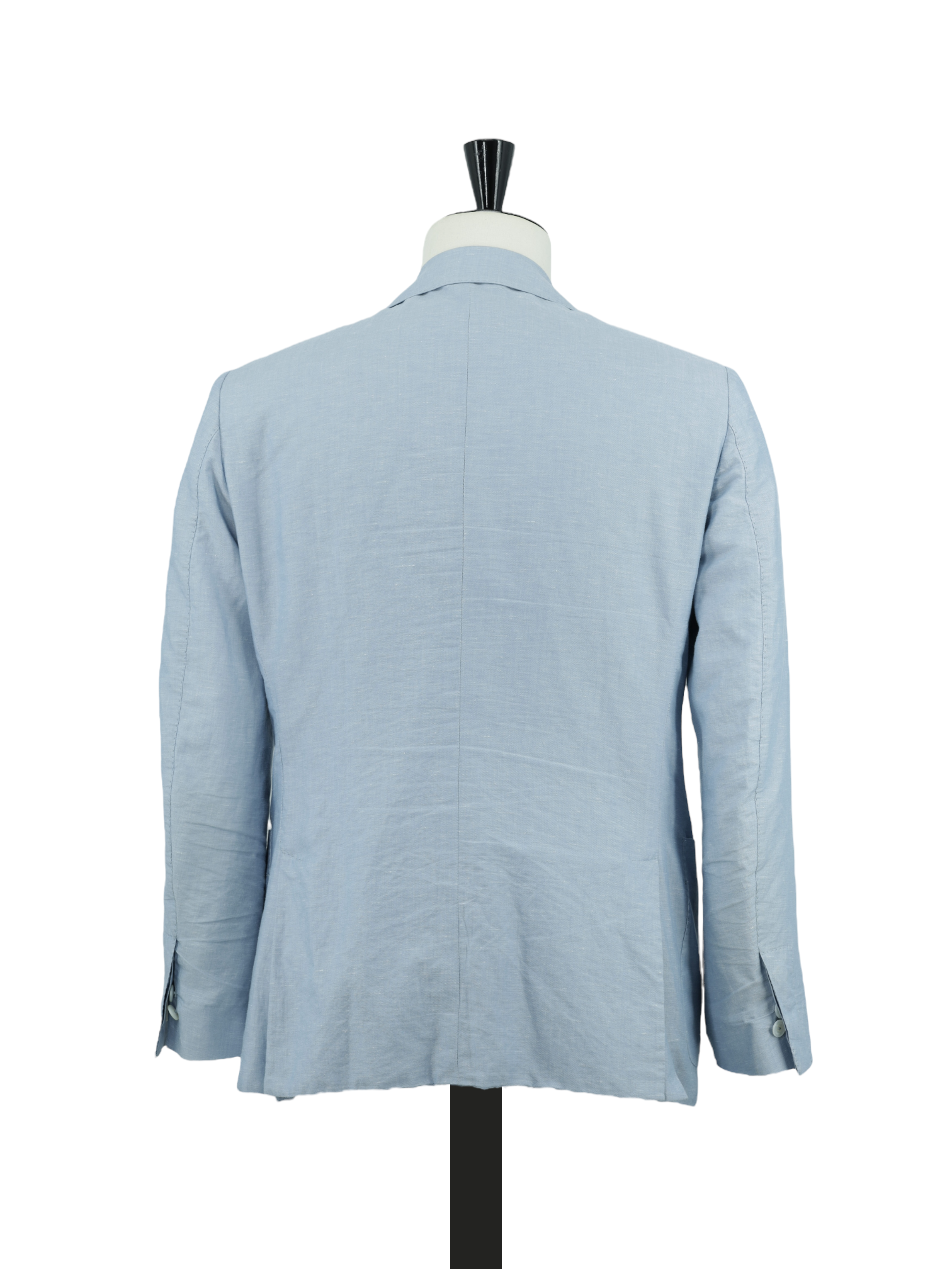 Ermenegildo Zegna Light Blue Wool, Silk & Linen Unconstructed Crossover Jacket