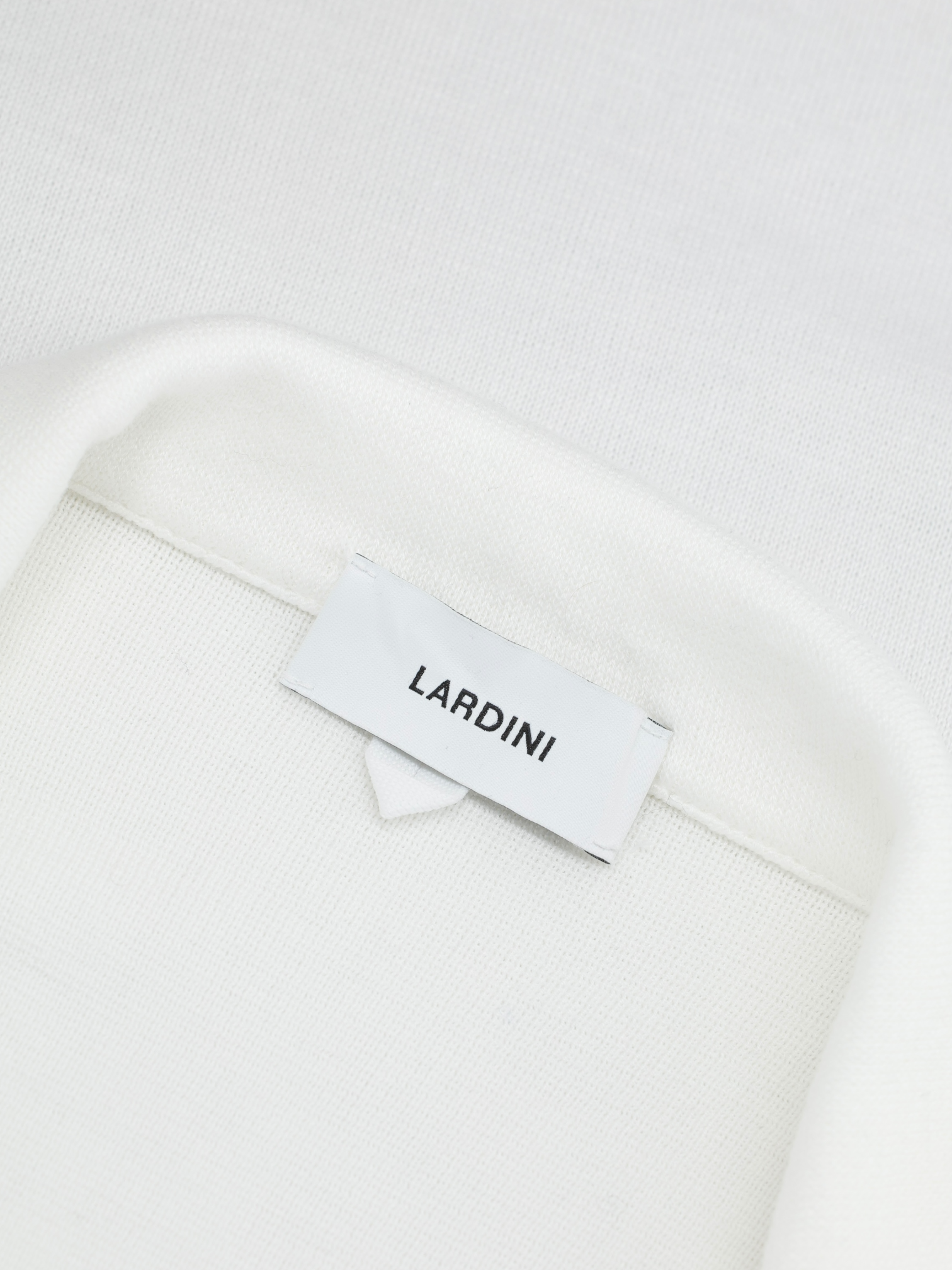 Lardini White Jersey-Knitted Cotton Overshirt
